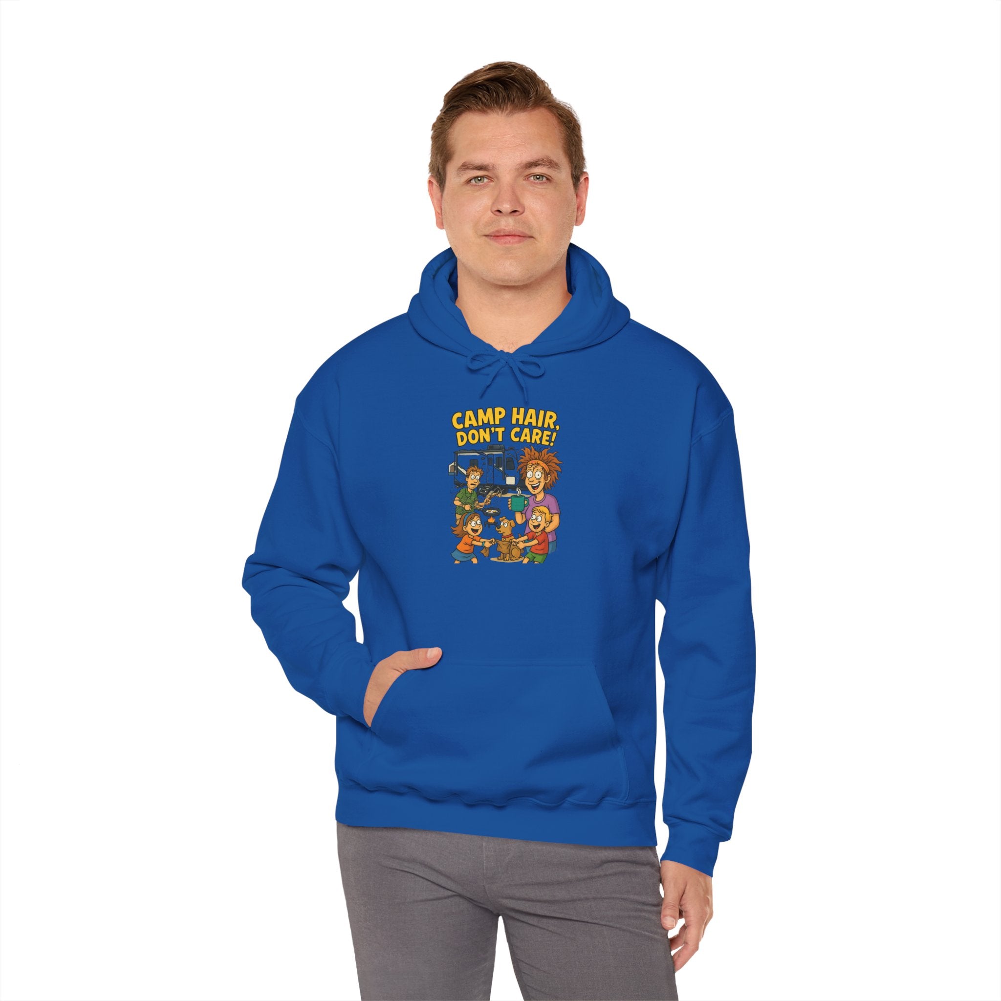 Camp Vibes Unisex Hooded Sweatshirt - Cozy, Funny Gift, Summer Nights, Outdoor Adventure, Camping Apparel