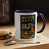 Camping-Themed Accent Coffee Mug | Perfect for RV Lovers, Campers, Travelers, Cozy Nights, Outdoor Adventures, Unique Gift Ideas