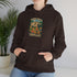 Camping Forecast Graphic Hoodie, Unisex Heavy Blend Sweatshirt, Outdoor Apparel, Weekend Getaway Gift, Nature Lover Clothing