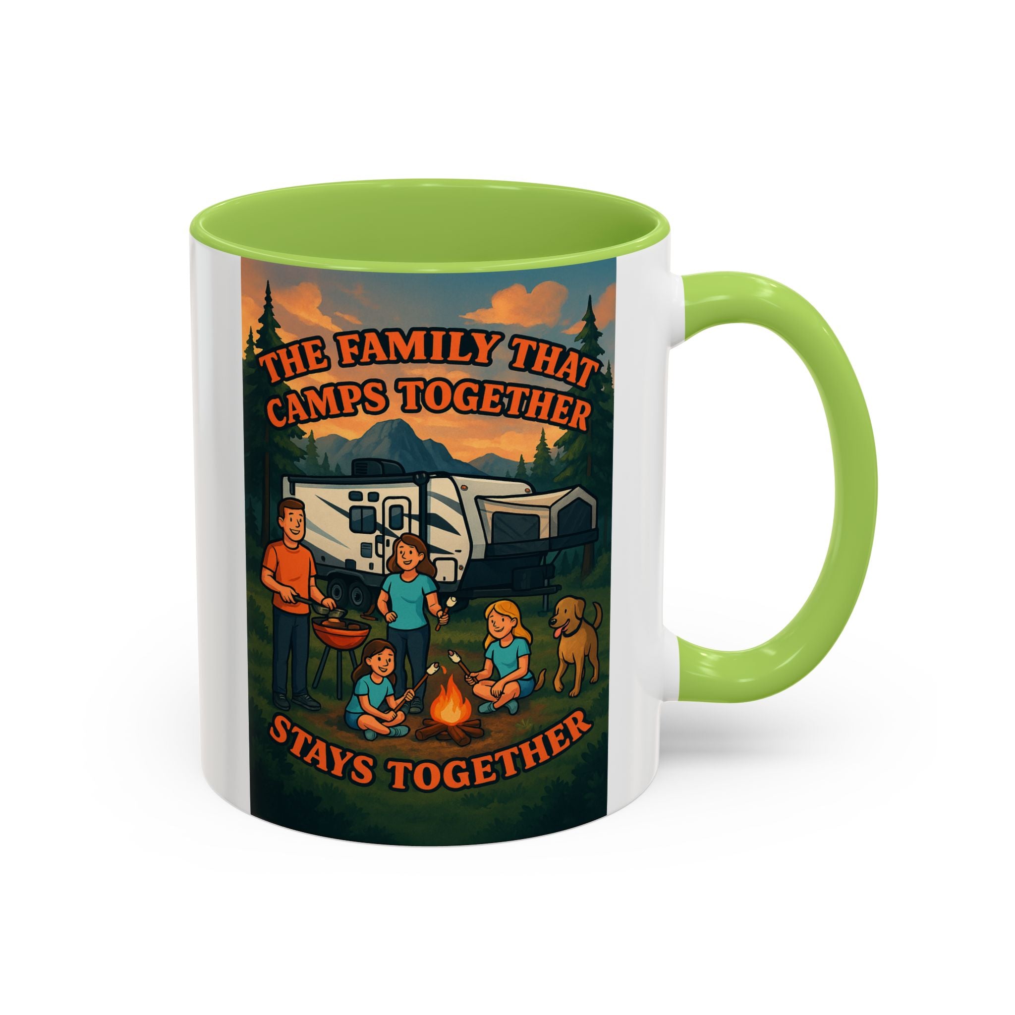 Camping Family Coffee Mug - Adventure, Nature, Family Time, Outdoor Enthusiasts, Gift for Campers