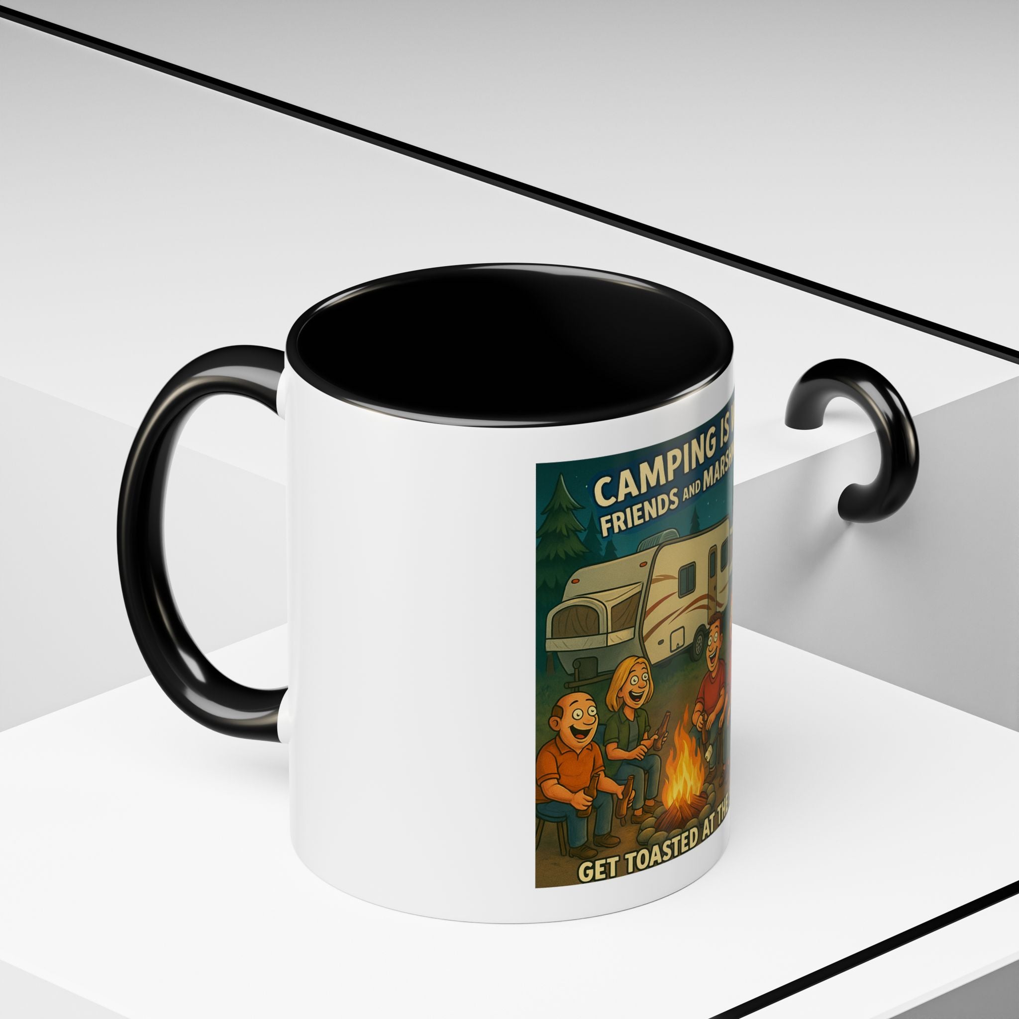 Camping Adventure Coffee Mug, Funny Mug for Campers, Get Toasted at the Same Time, Outdoor Gift, Nature Lover, Camping Decor