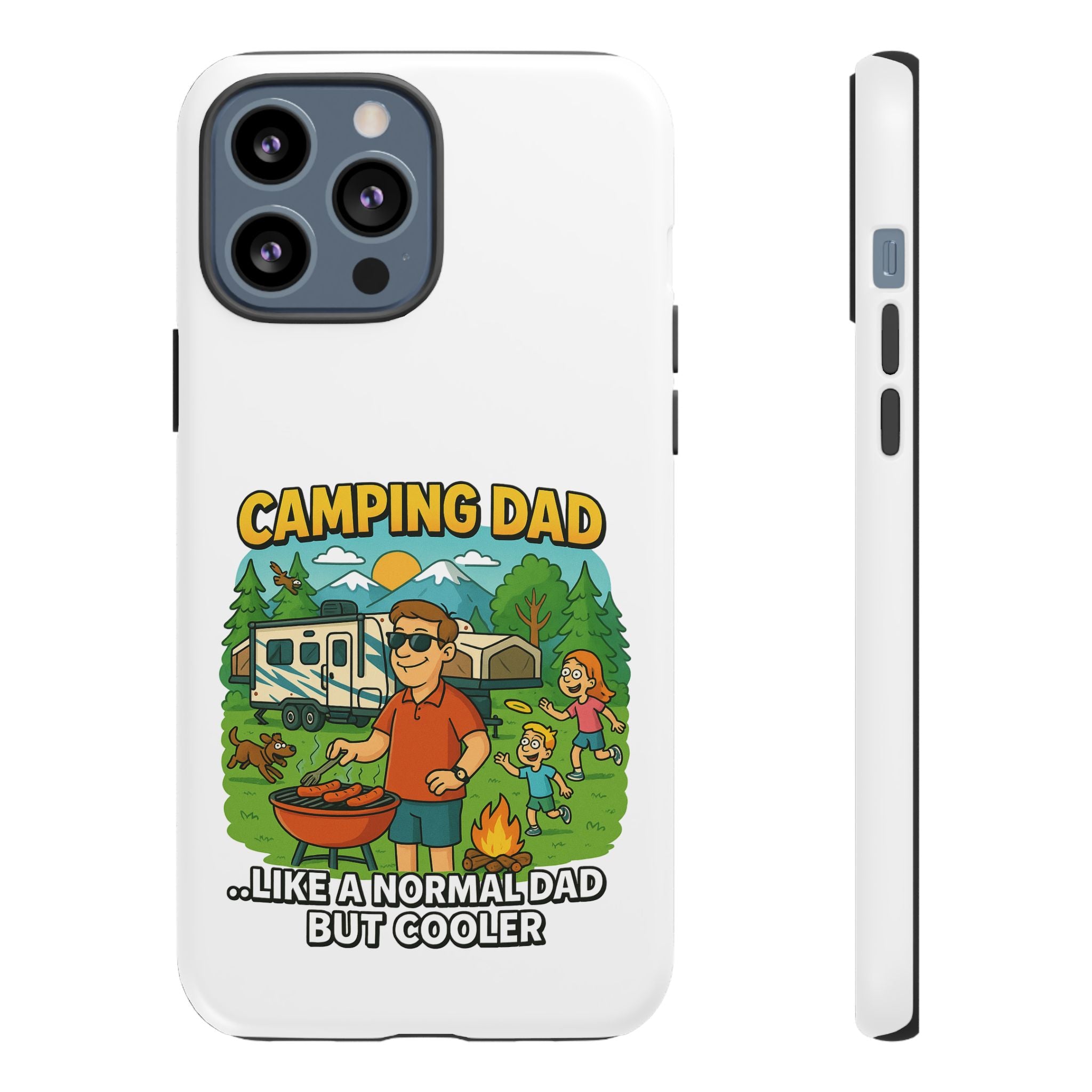 Camping Dad Phone Case - Unique Tough Cover for Outdoor Dads