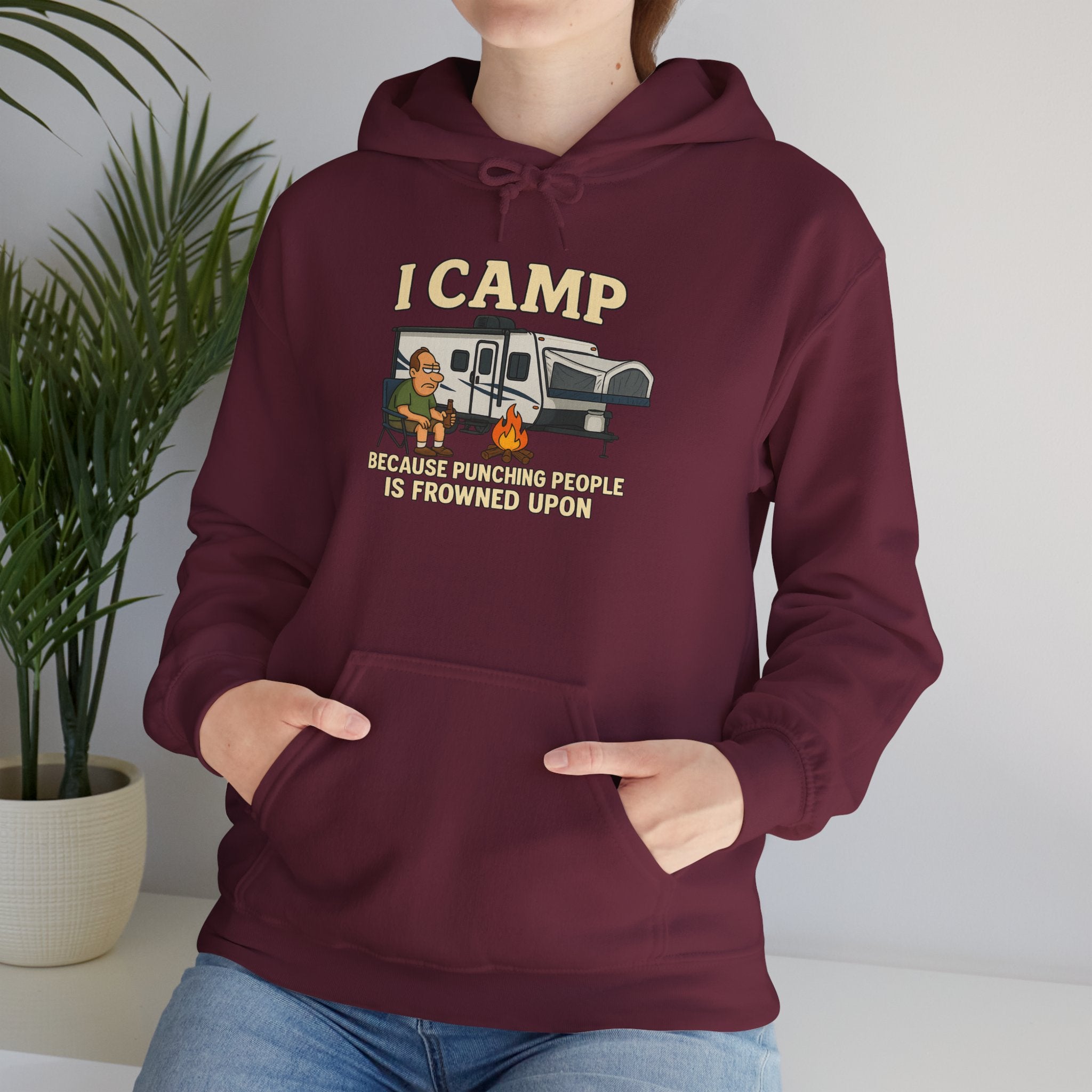 I Camp Unisex Heavy Blend™ Hoodie - Perfect for Outdoor Lovers