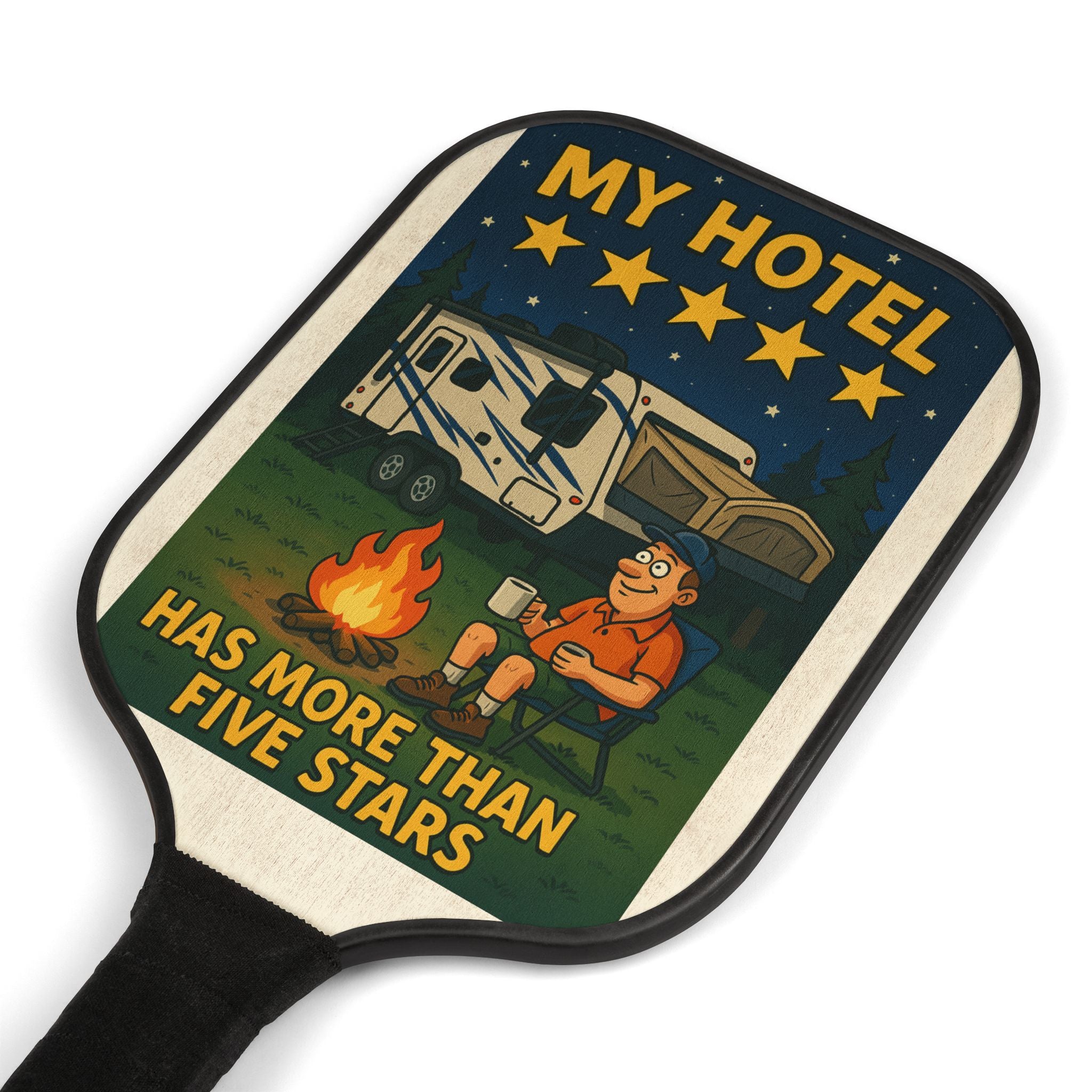 Pickleball Paddle Set for Campers, Fun Sports Gift, Outdoor Recreation, Pickleball Accessories, Camping Humor