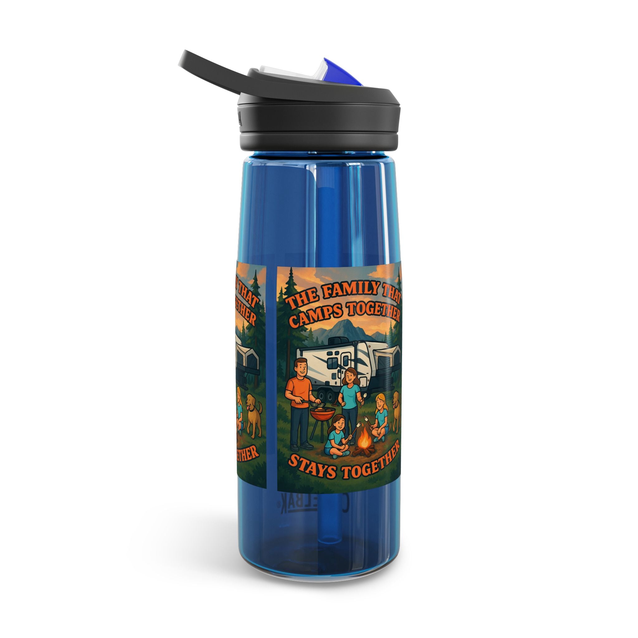 Family Camping Water Bottle, Outdoor Hydration Bottle, Eco-Friendly Gift, Adventure Accessory, Summer Camp Essential, Picnic Gear