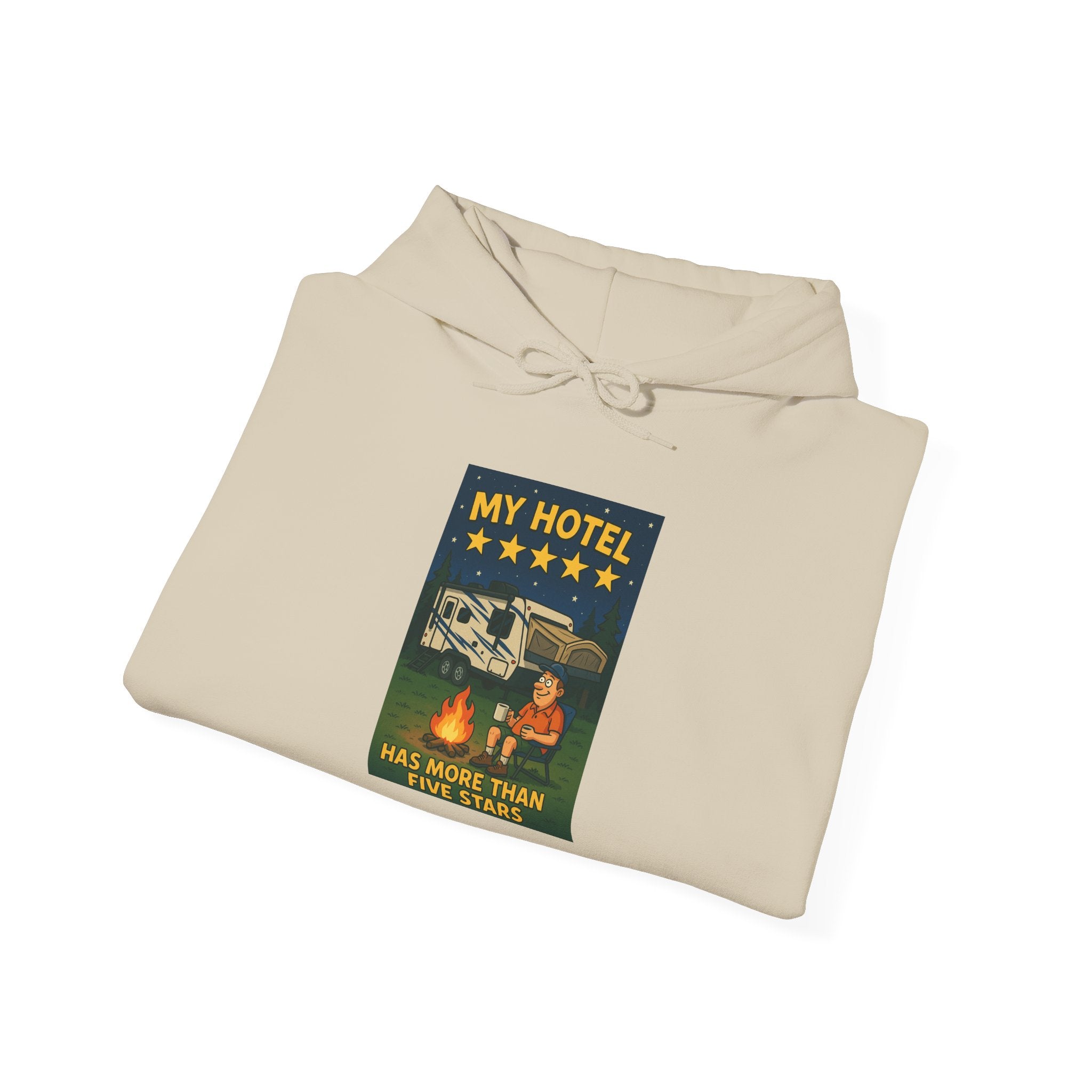Cozy Camping Hoodie - My Hotel, Outdoor Adventure Apparel, Travel Gift, Nature Lovers Sweatshirt, Camping Gear