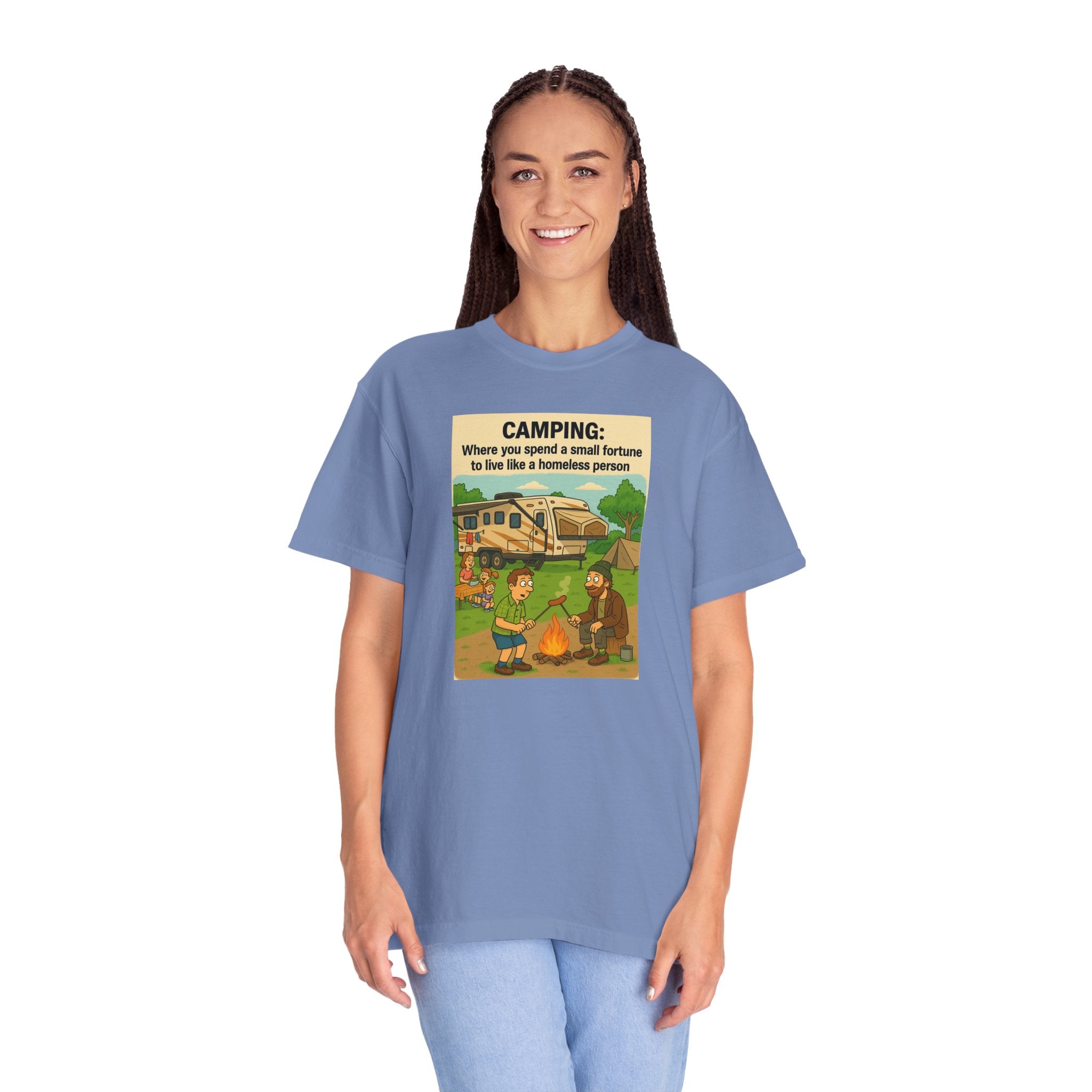 Camping Humor T-Shirt, Unisex Graphic Tee, Adventure Gift, Outdoor Lover Apparel, Funny Camping Shirt