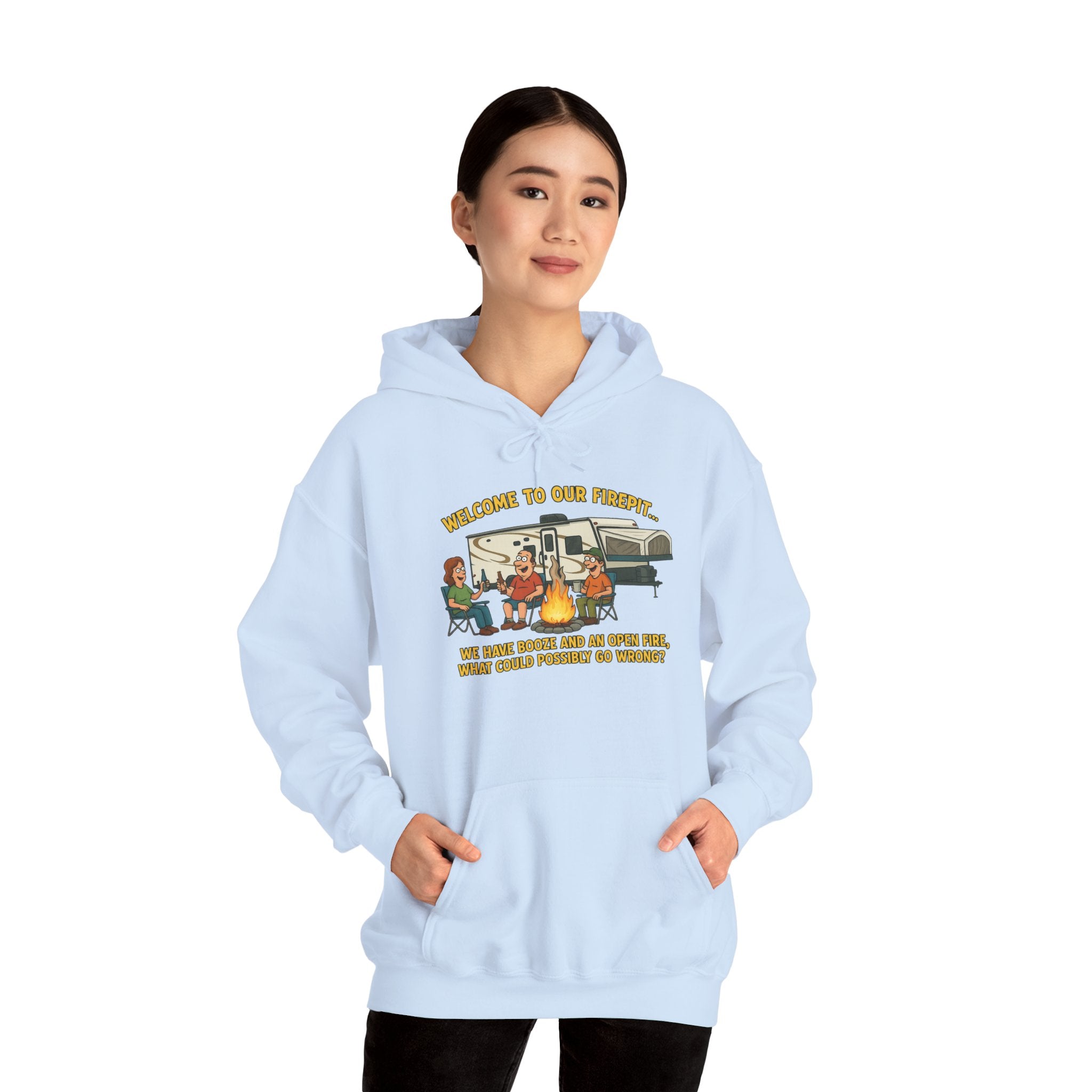 Cozy Campfire Sweatshirt | Unisex Hoodie for Outdoor Lovers, Camping Gear, Warmth for Fall, Great Gift for Nature Enthusiasts
