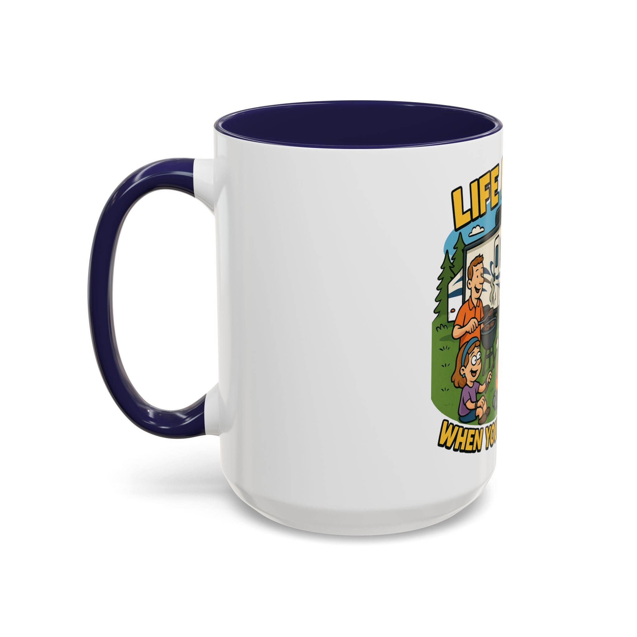Camping Life Coffee Mug - Adventure Lover Gift, RV Travel Mug, Cozy Campfire Vibes, Perfect for Outdoor Enthusiasts, Gift for Dad