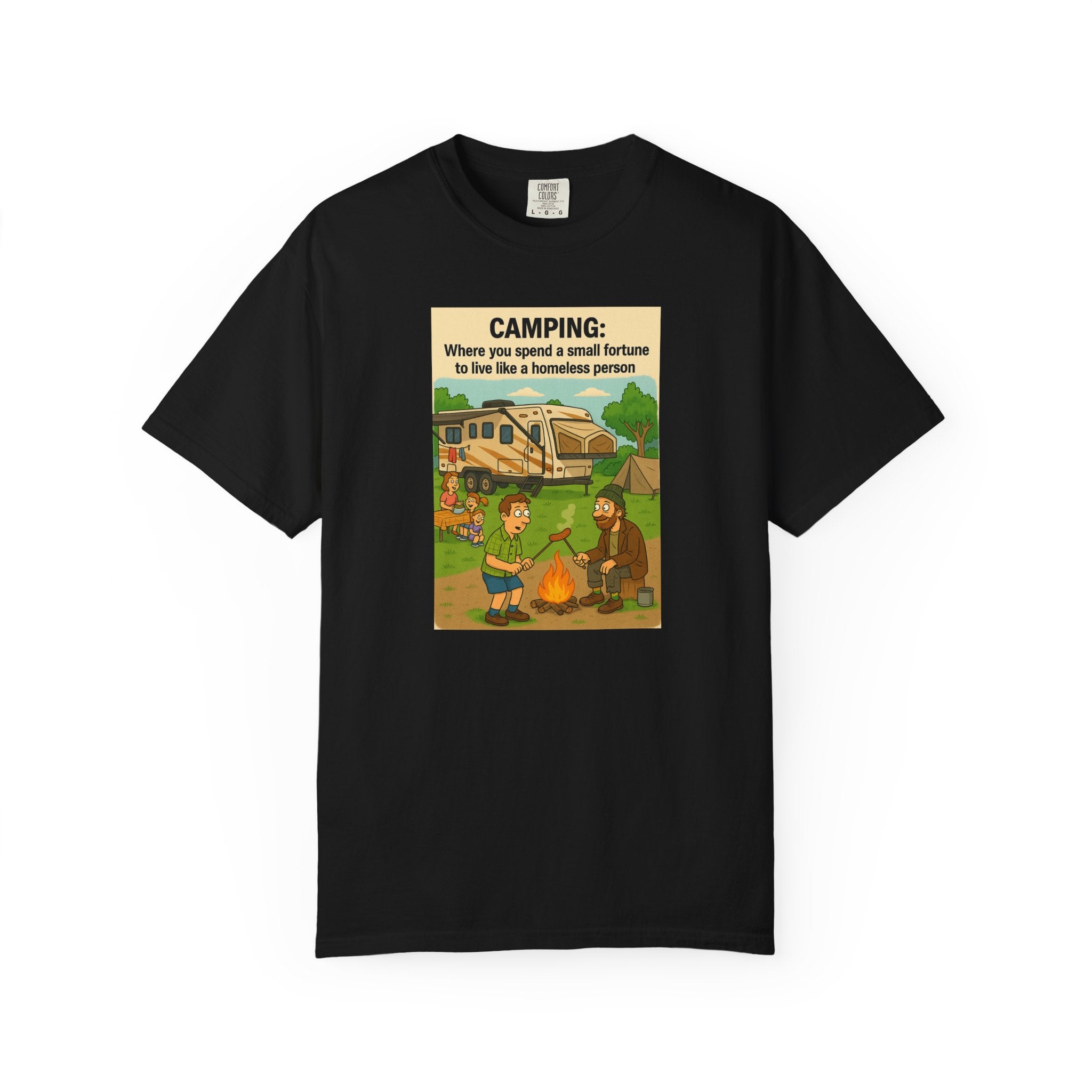 Camping Humor T-Shirt, Unisex Graphic Tee, Adventure Gift, Outdoor Lover Apparel, Funny Camping Shirt