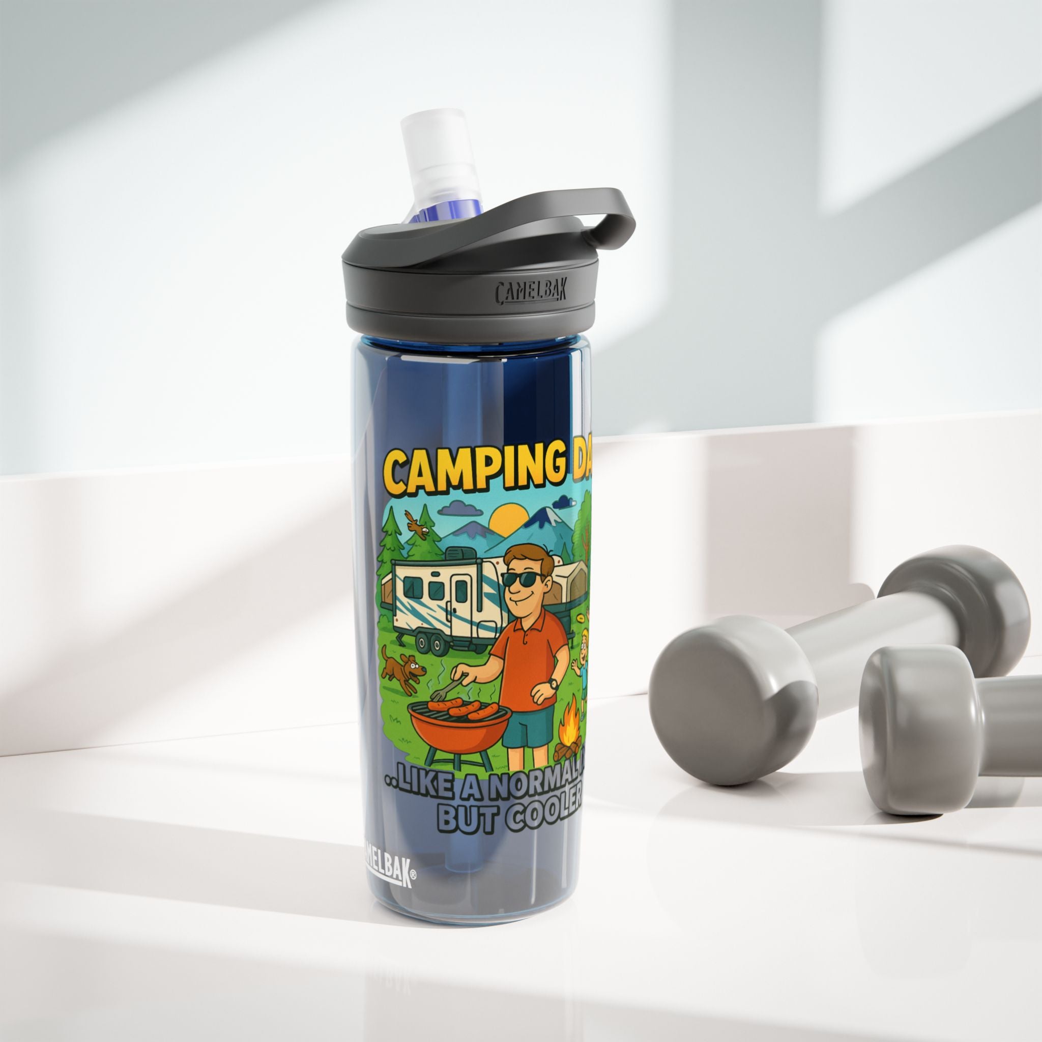 Camping Dad Water Bottle - Eddy® 20oz/25oz