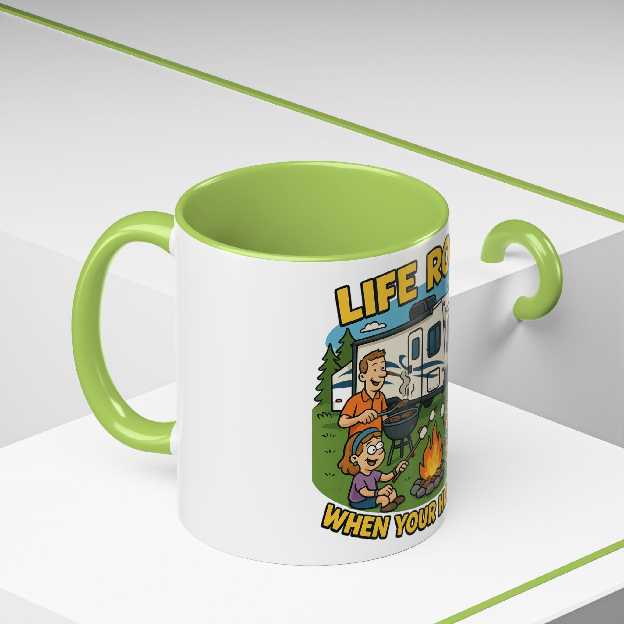 Camping Life Coffee Mug - Adventure Lover Gift, RV Travel Mug, Cozy Campfire Vibes, Perfect for Outdoor Enthusiasts, Gift for Dad