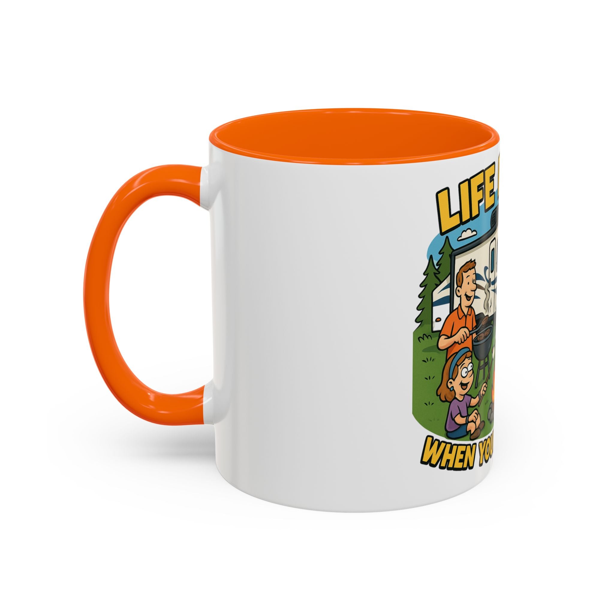Camping Life Coffee Mug - Adventure Lover Gift, RV Travel Mug, Cozy Campfire Vibes, Perfect for Outdoor Enthusiasts, Gift for Dad
