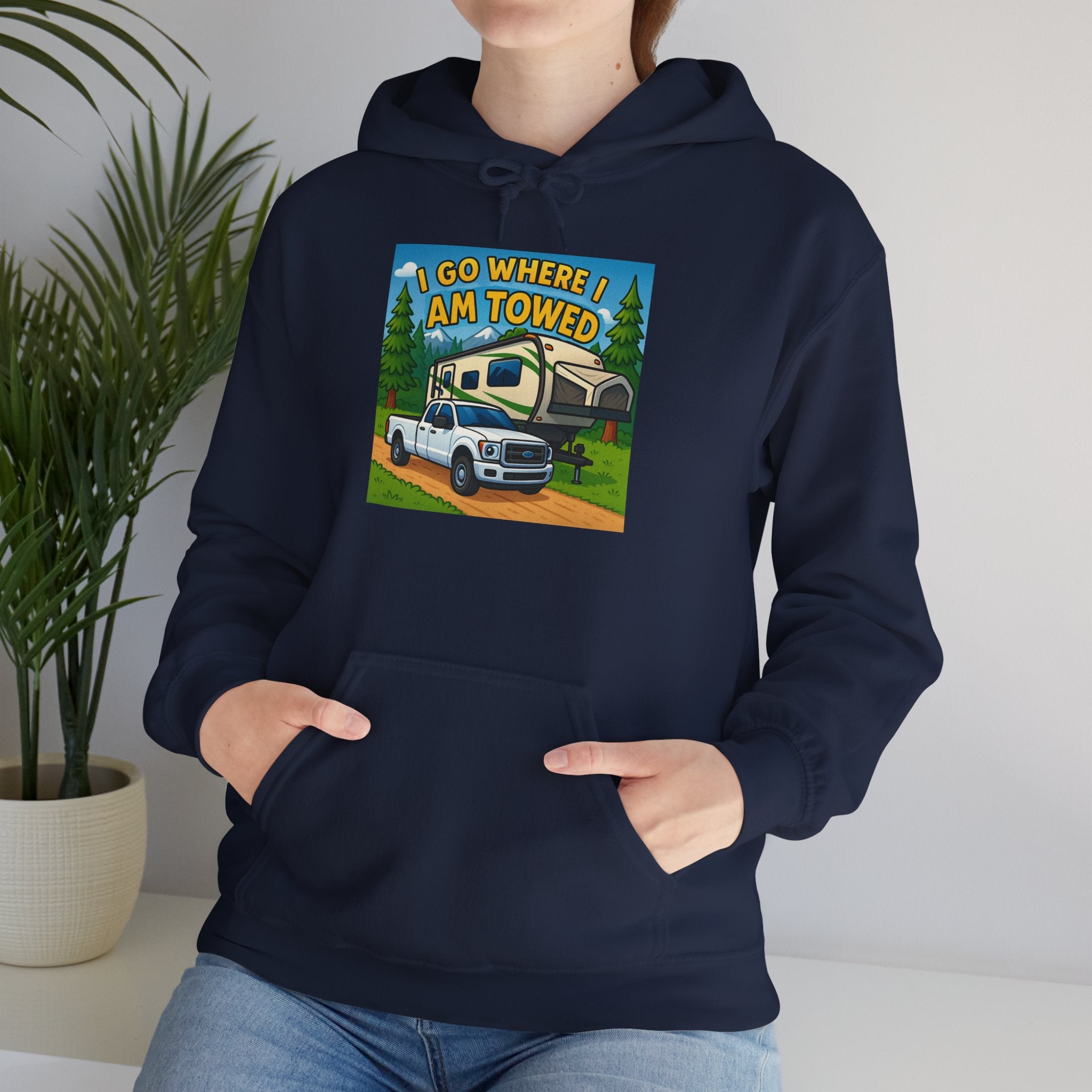 Adventure-Themed Hooded Sweatshirt - Perfect for Travel Enthusiasts, Camper Gifts, Cozy Outings, Outdoor Activities, Road Trip Essentials