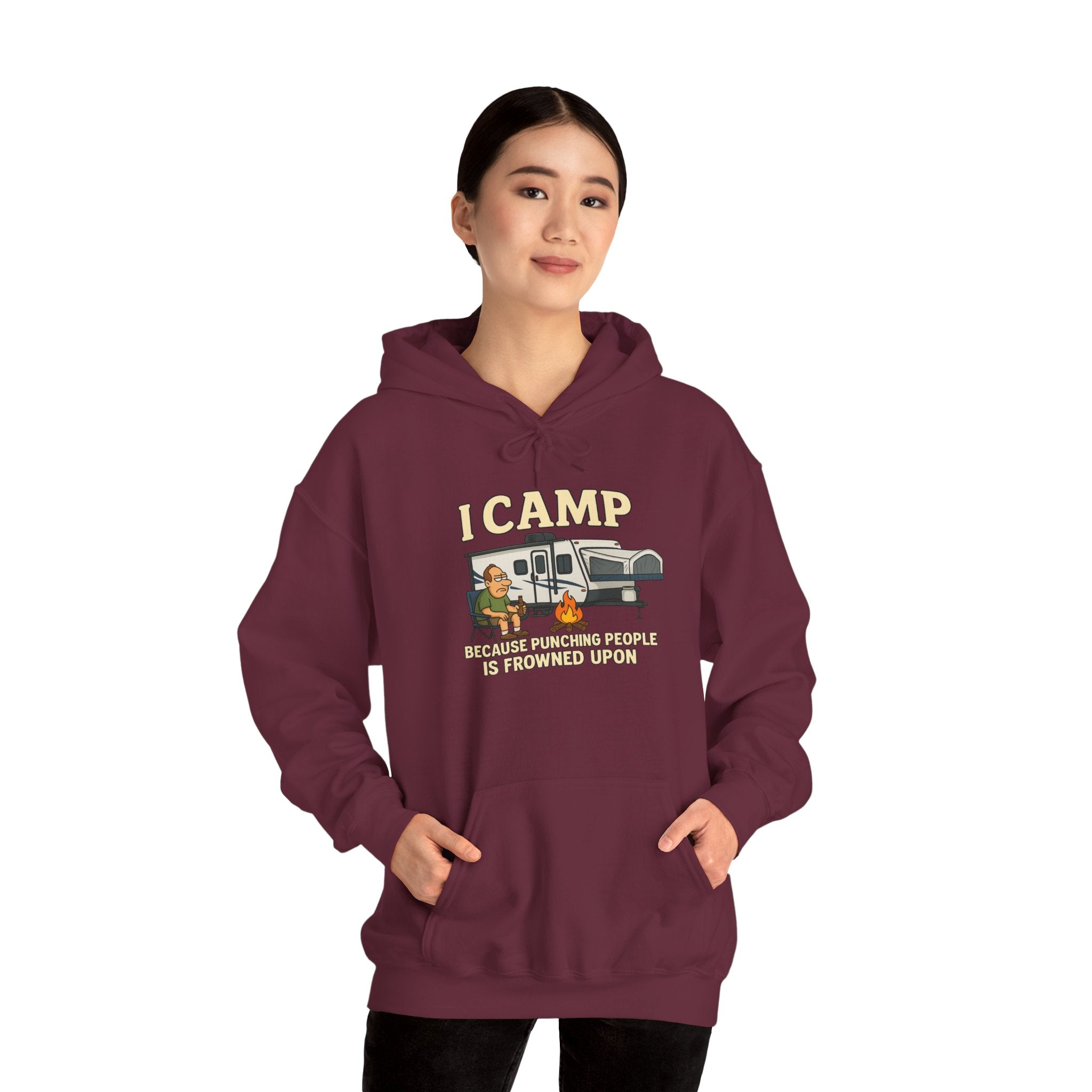 I Camp Unisex Heavy Blend™ Hoodie - Perfect for Outdoor Lovers