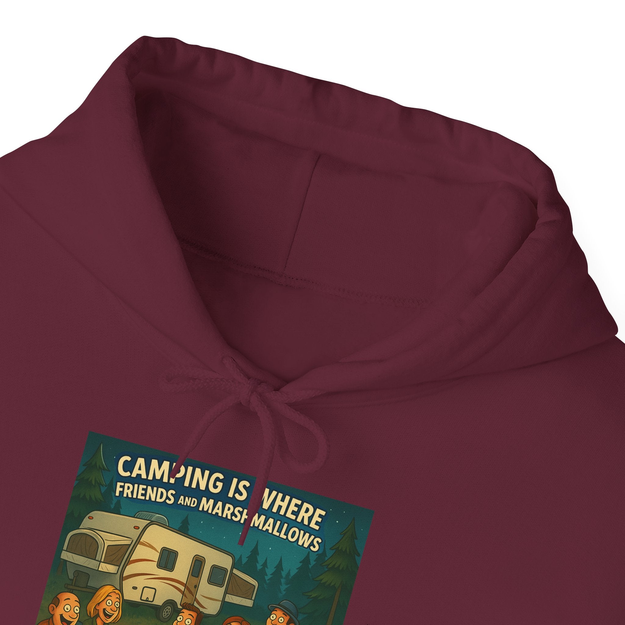 Vintage Camping Unisex Hooded Sweatshirt - Cozy Outdoor Lover Gift, Great for Campfire Nights, Adventure Apparel