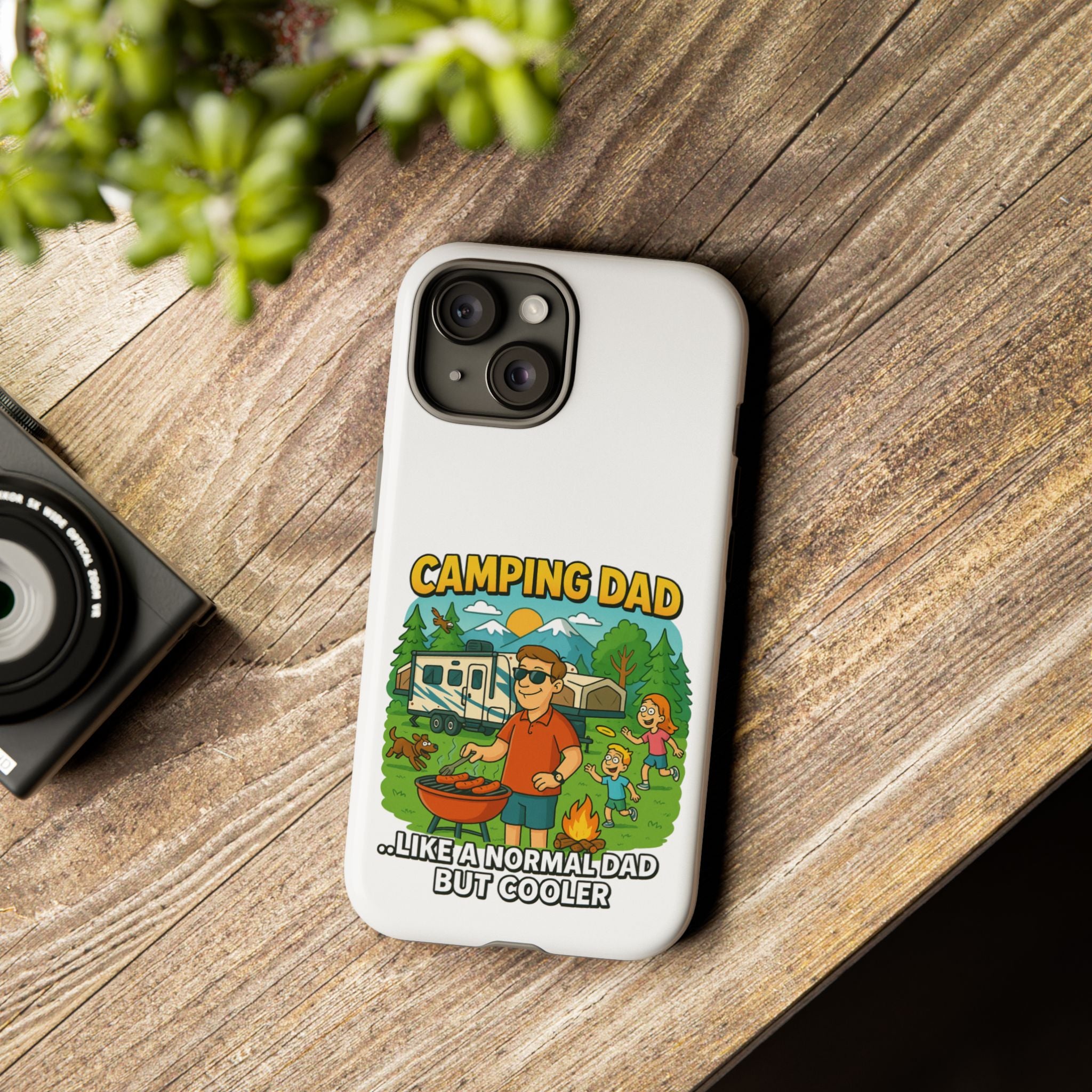 Camping Dad Phone Case - Unique Tough Cover for Outdoor Dads