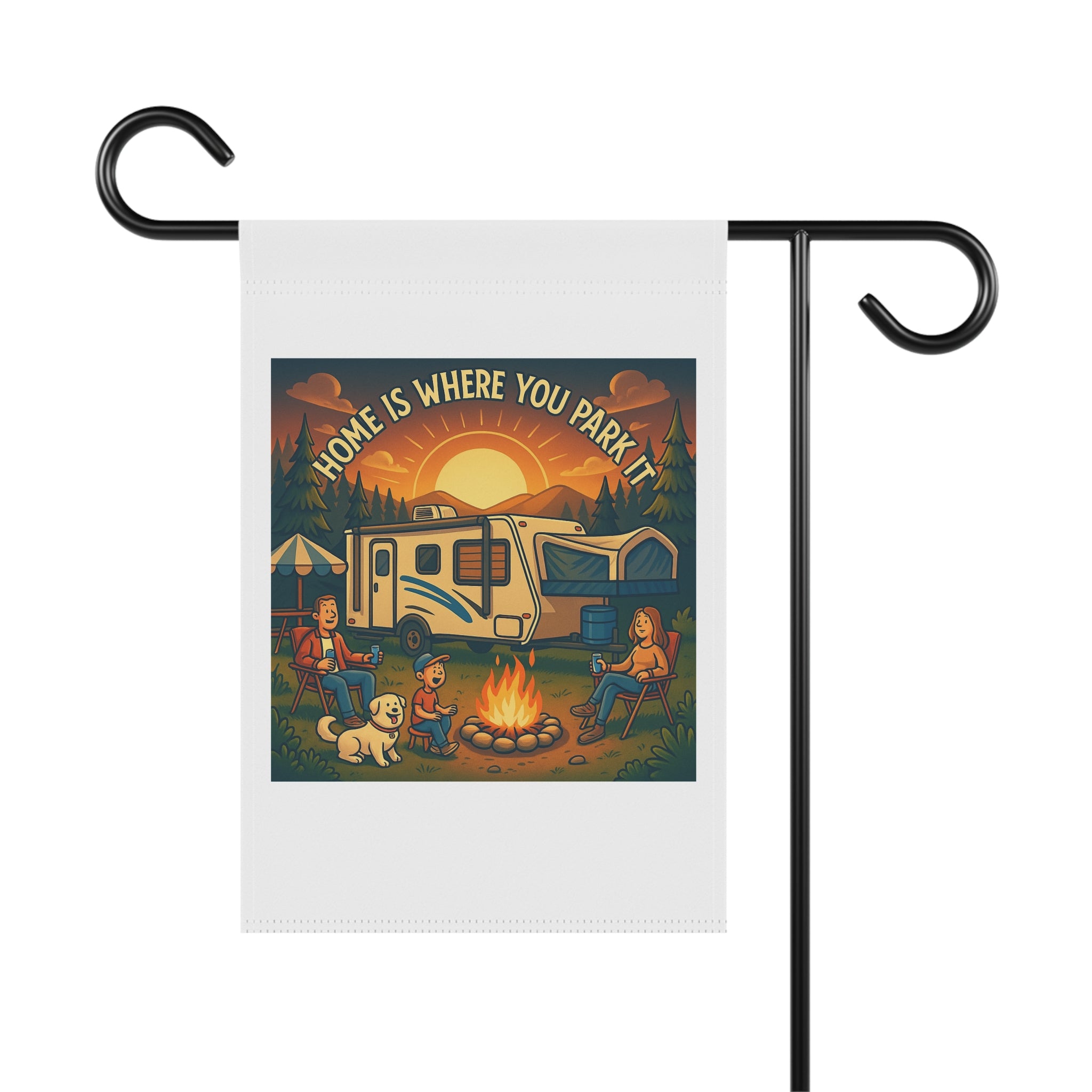 Cozy Camping Banner, Home Decor, Garden Flag, RV Life Decoration, Outdoor Welcome Sign, Camping Lovers Gift