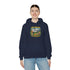 Campfire Adventure Hoodie with Retro Design, Cozy Gift for Outdoor Lovers, Perfect for Camping, Road Trips, and Casual Wear
