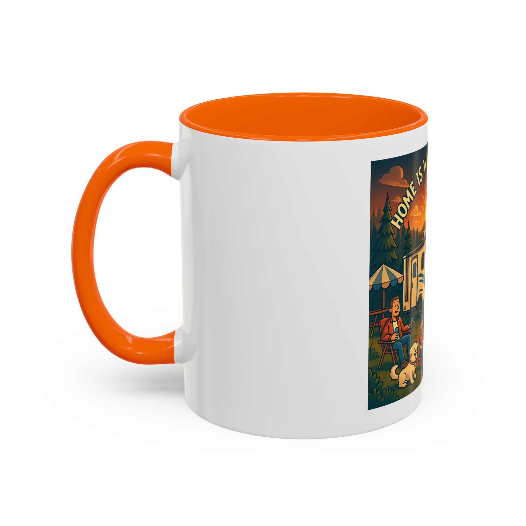 Camping Coffee Mug, Home is Where You Park It, RV Life Mug, Adventure Gift, Outdoor Enthusiast Drinkware