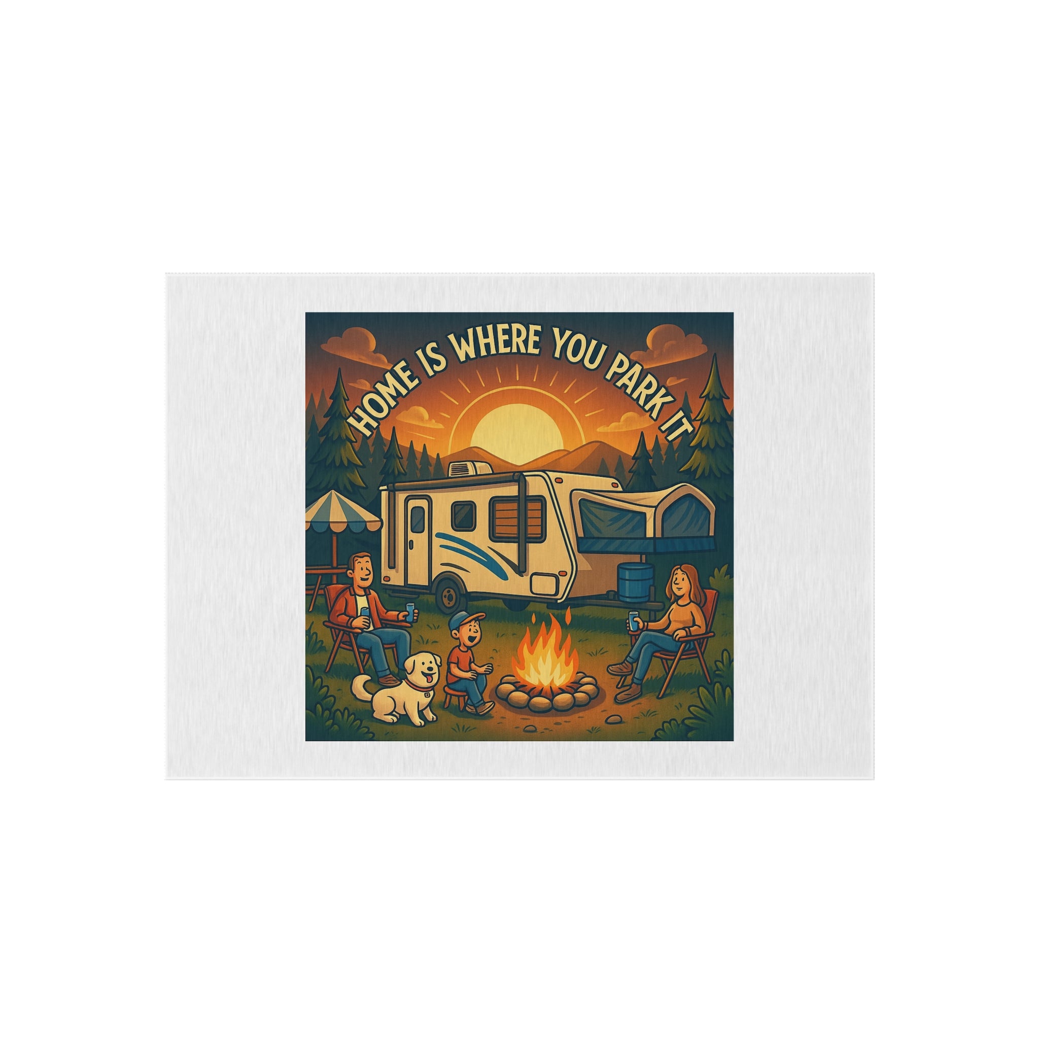Cozy Outdoor Rug - Perfect for Camping, RVing, Patios, Home Decor, Bohemian Style