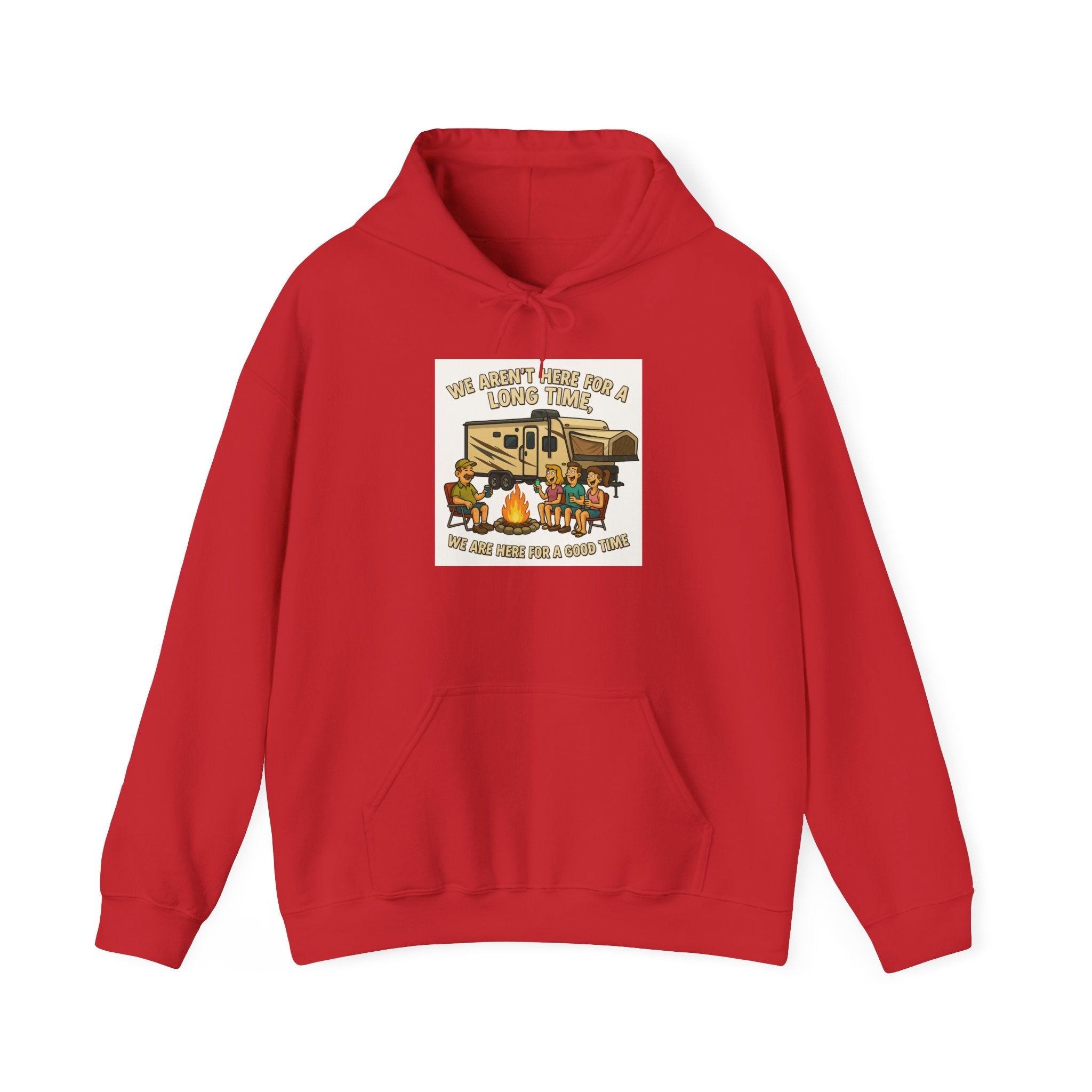 Adventure Awaits Graphic Hoodie - We aren't here for a long time, we are here for a good time