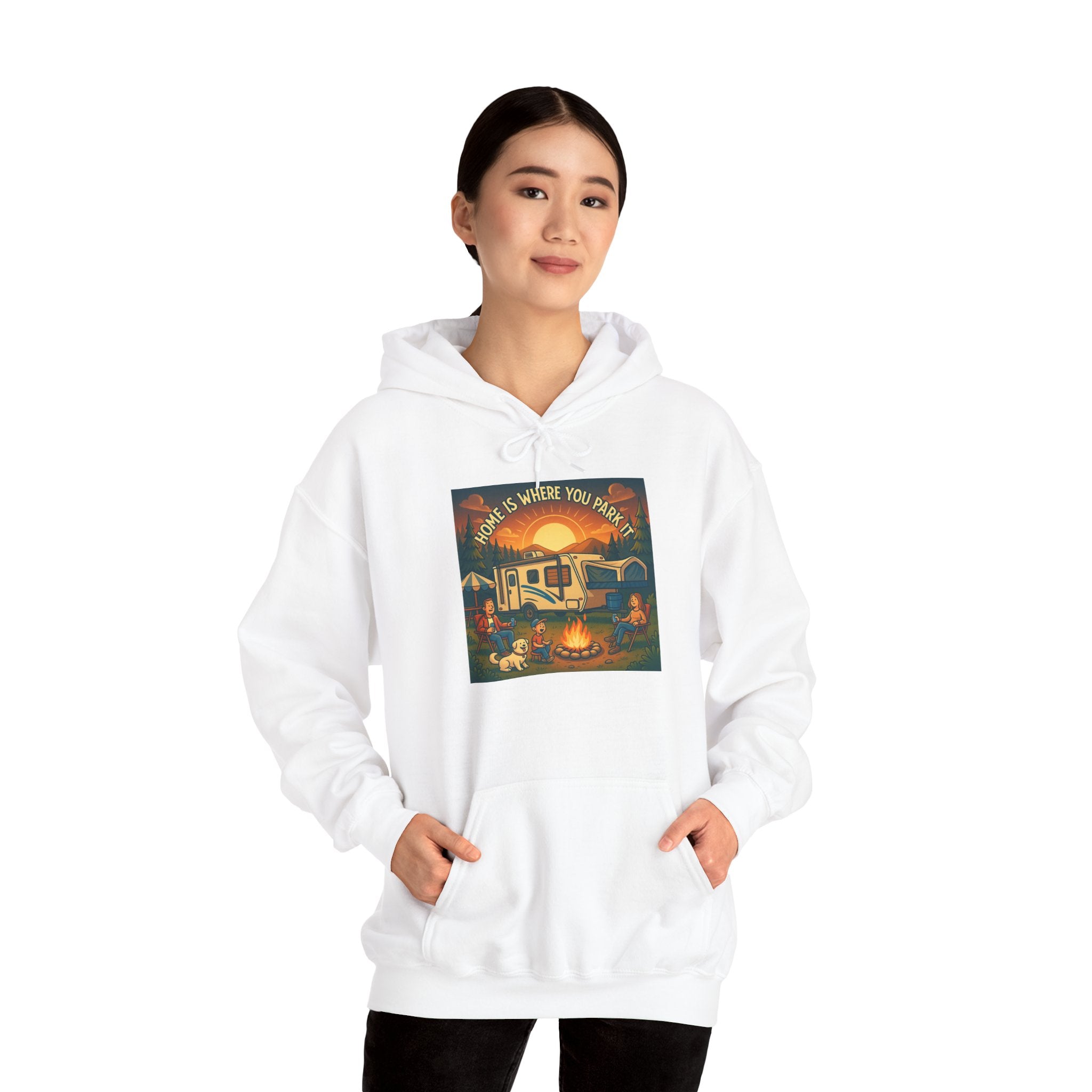 Cozy Campfire Vibes Hoodie, Unisex Sweatshirt for Camp Lovers, Autumn Apparel, Outdoor Adventure Gift, Family Get-Together