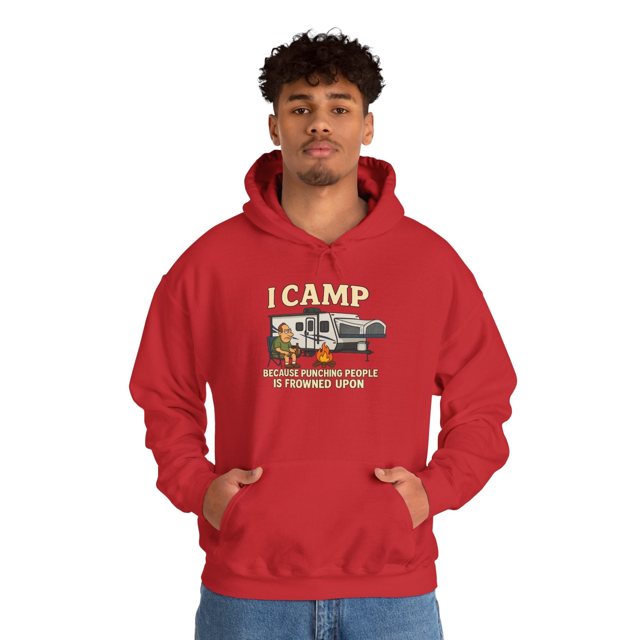 I Camp Unisex Heavy Blend™ Hoodie - Perfect for Outdoor Lovers
