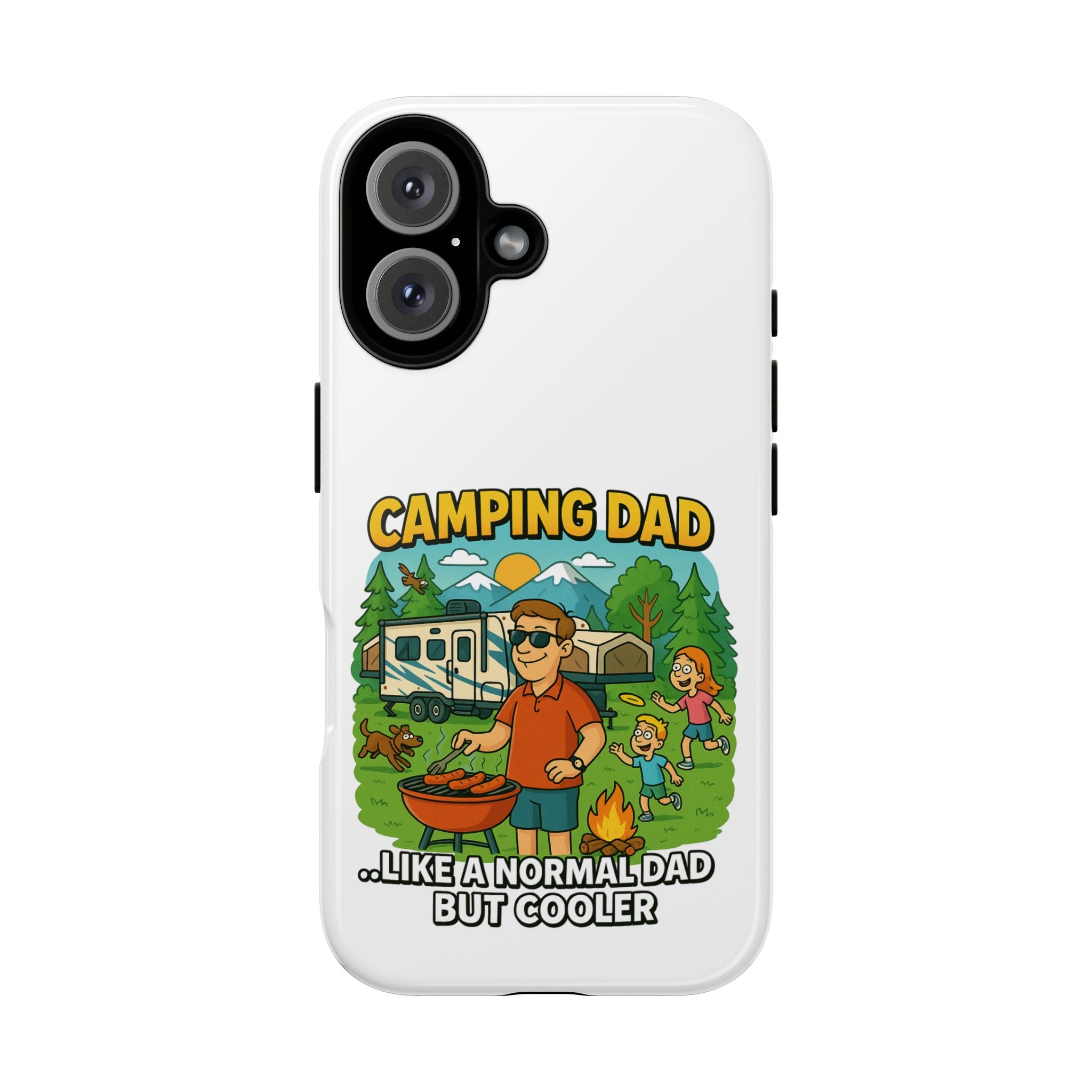 Camping Dad Phone Case - Unique Tough Cover for Outdoor Dads