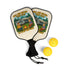 Pickleball Paddle Set with Humorous Camping Design