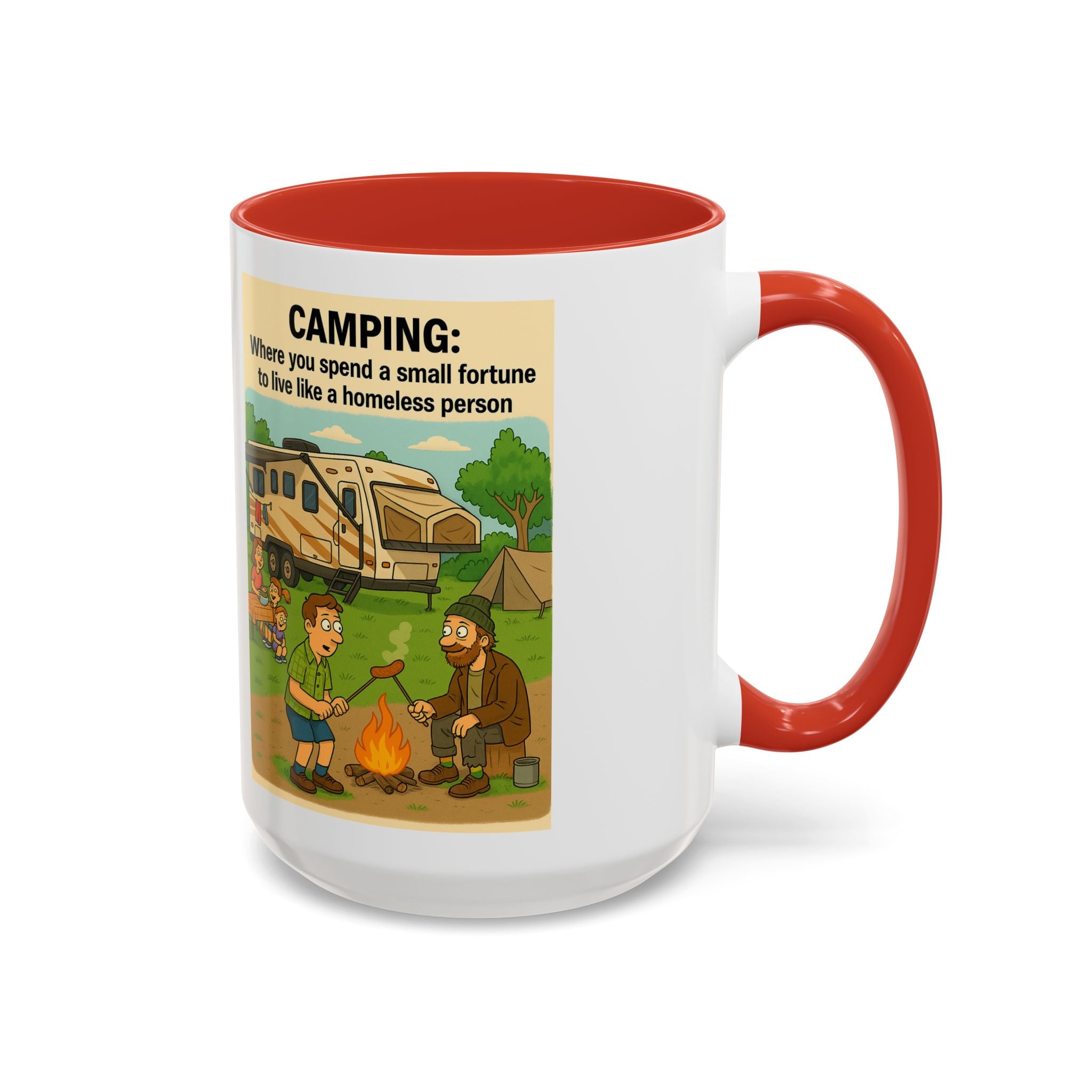 Camping Humor Coffee Mug, Hilarious Campfire Gift, Funny Mug for Outdoors Lovers, Adventure Lover's Coffee Cup, Unique Camping Present