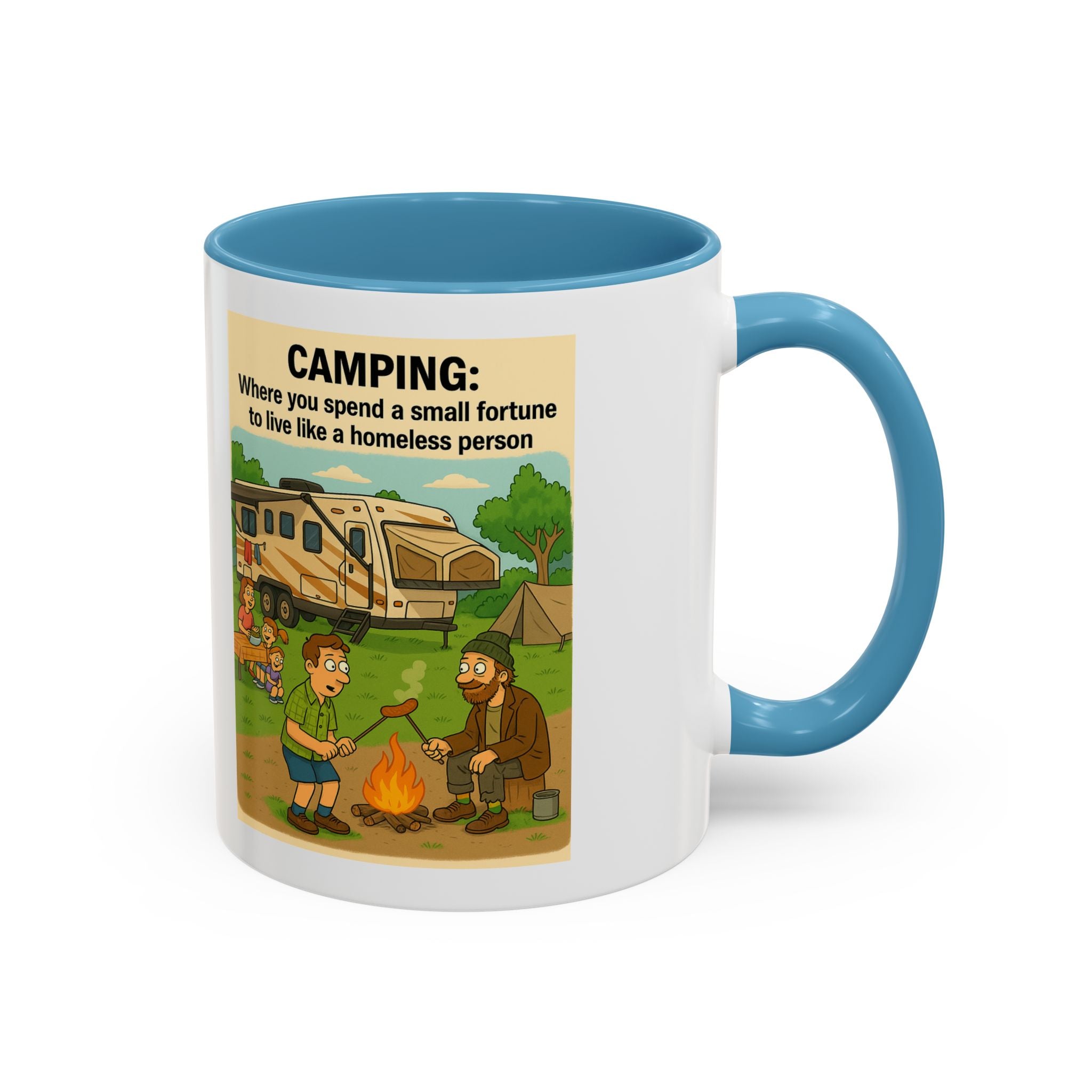 Camping Humor Coffee Mug, Hilarious Campfire Gift, Funny Mug for Outdoors Lovers, Adventure Lover's Coffee Cup, Unique Camping Present