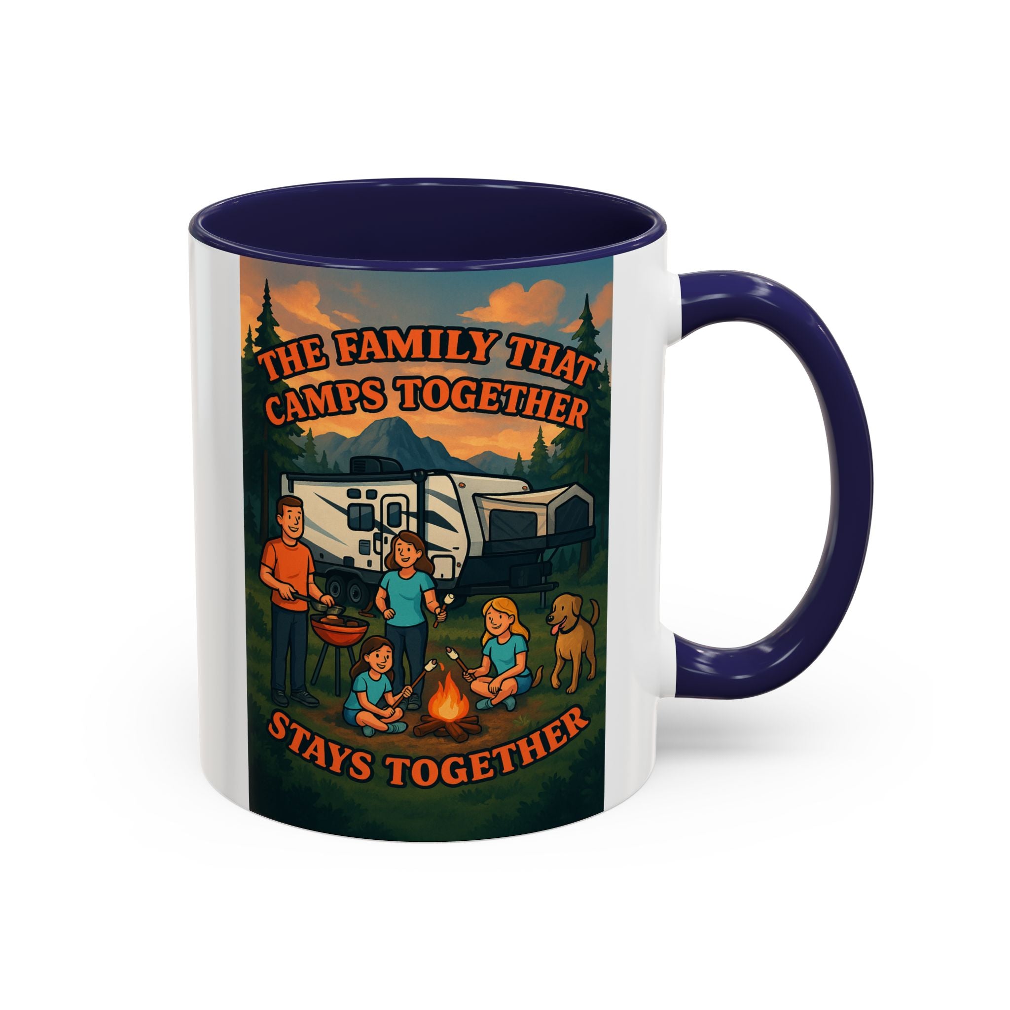 Camping Family Coffee Mug - Adventure, Nature, Family Time, Outdoor Enthusiasts, Gift for Campers