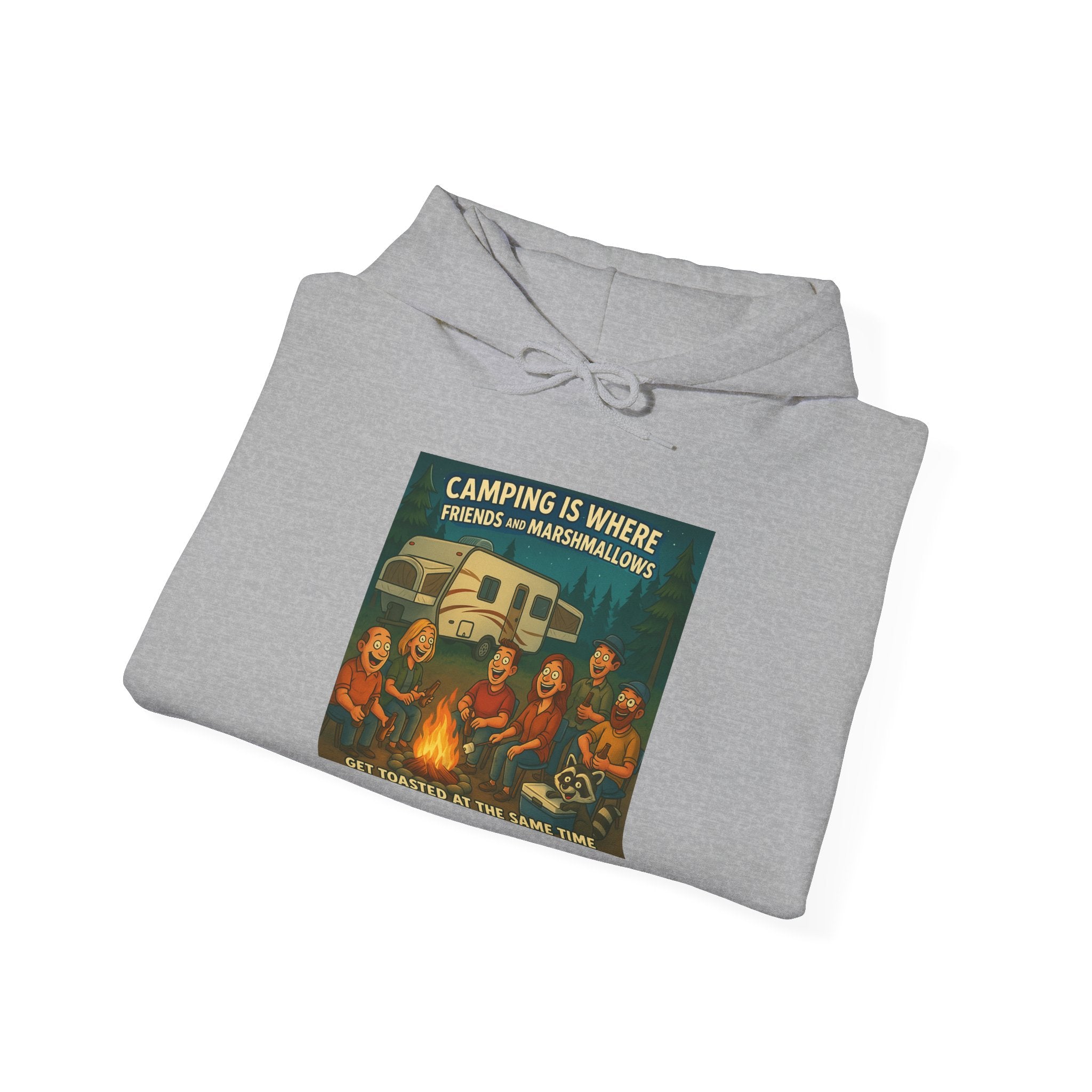 Vintage Camping Unisex Hooded Sweatshirt - Cozy Outdoor Lover Gift, Great for Campfire Nights, Adventure Apparel