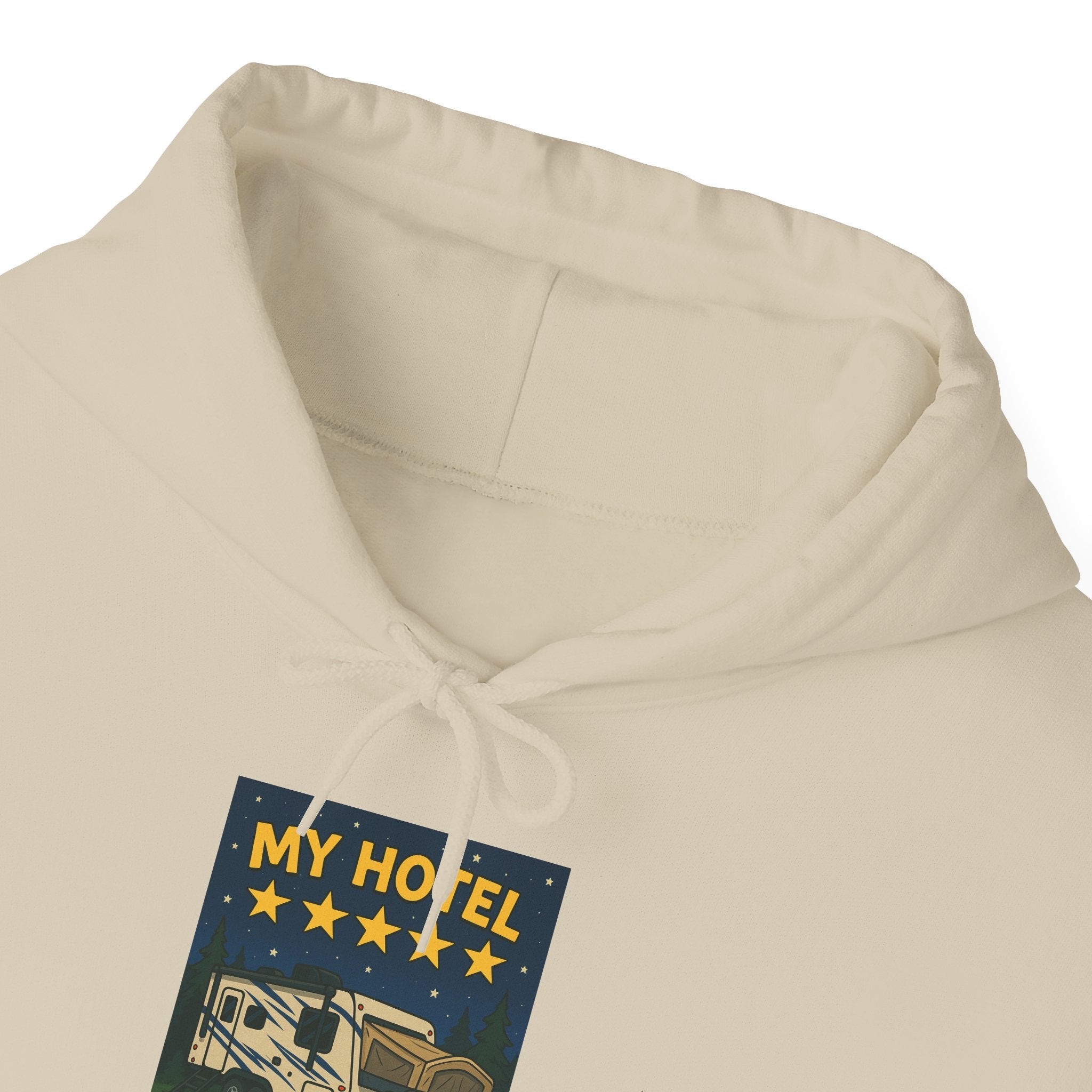 Cozy Camping Hoodie - My Hotel, Outdoor Adventure Apparel, Travel Gift, Nature Lovers Sweatshirt, Camping Gear