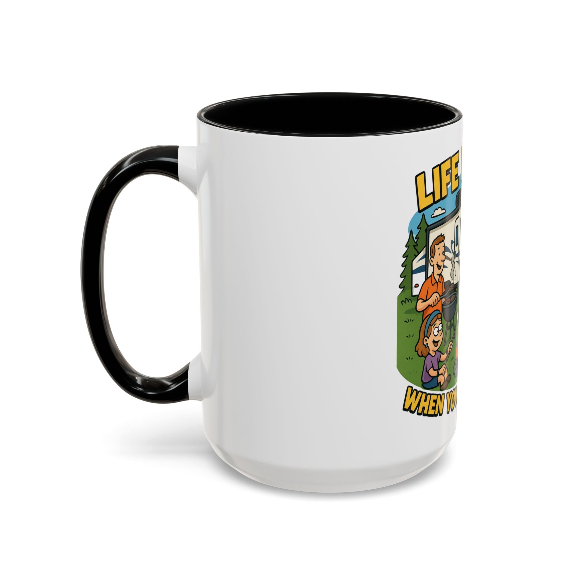 Camping Life Coffee Mug - Adventure Lover Gift, RV Travel Mug, Cozy Campfire Vibes, Perfect for Outdoor Enthusiasts, Gift for Dad