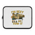 Funny Camping Laptop Sleeve - I'm Sexy and I Tow It, RV Lover Gift, Travel Accessory, Unique Computer Bag, Camping Enthusiast Present