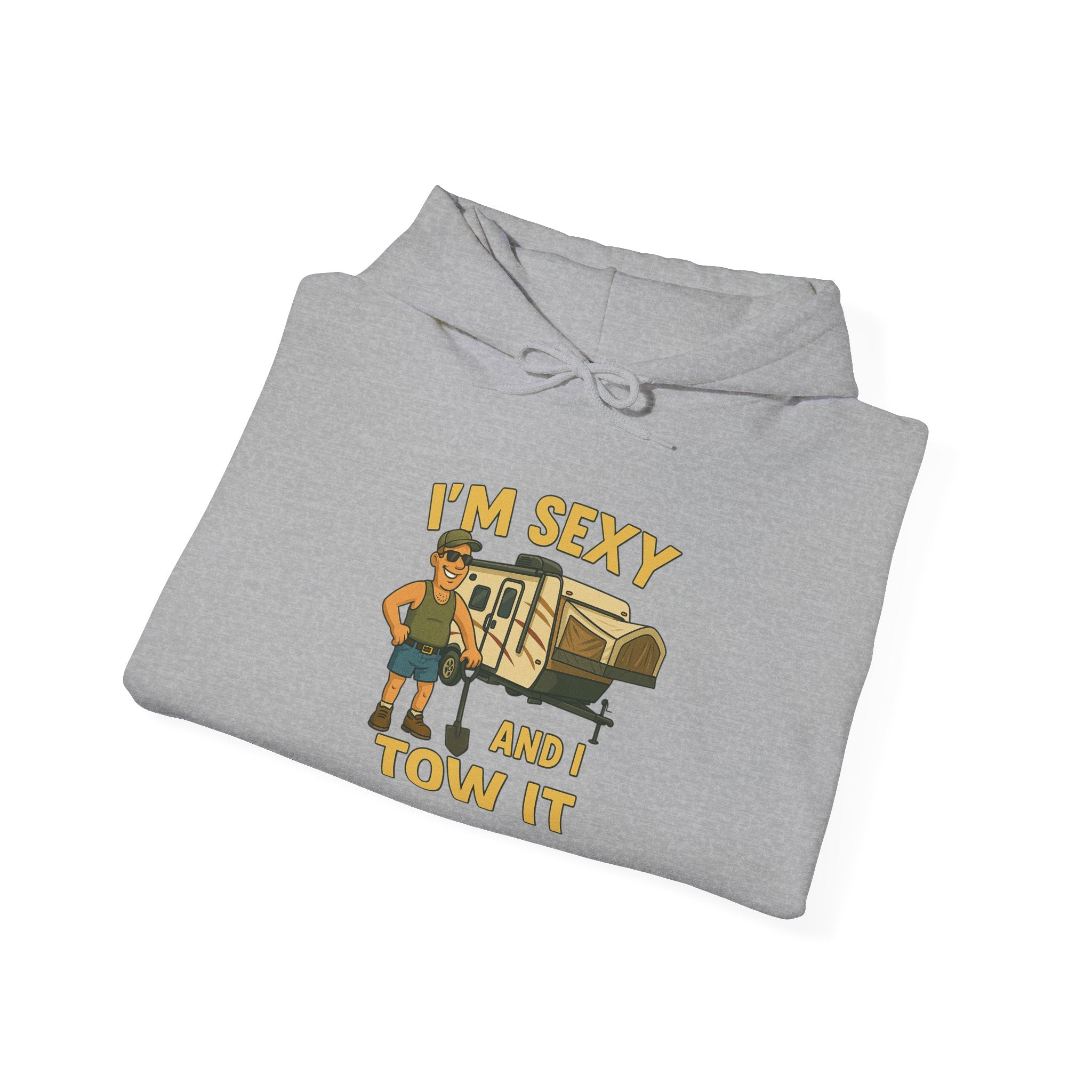 Funny Tow Truck Hoodie, Unisex Heavy Blend Sweatshirt, Gifts for Towing Enthusiasts, Quirky Casual Wear, Humor Apparel, Birthday Gift