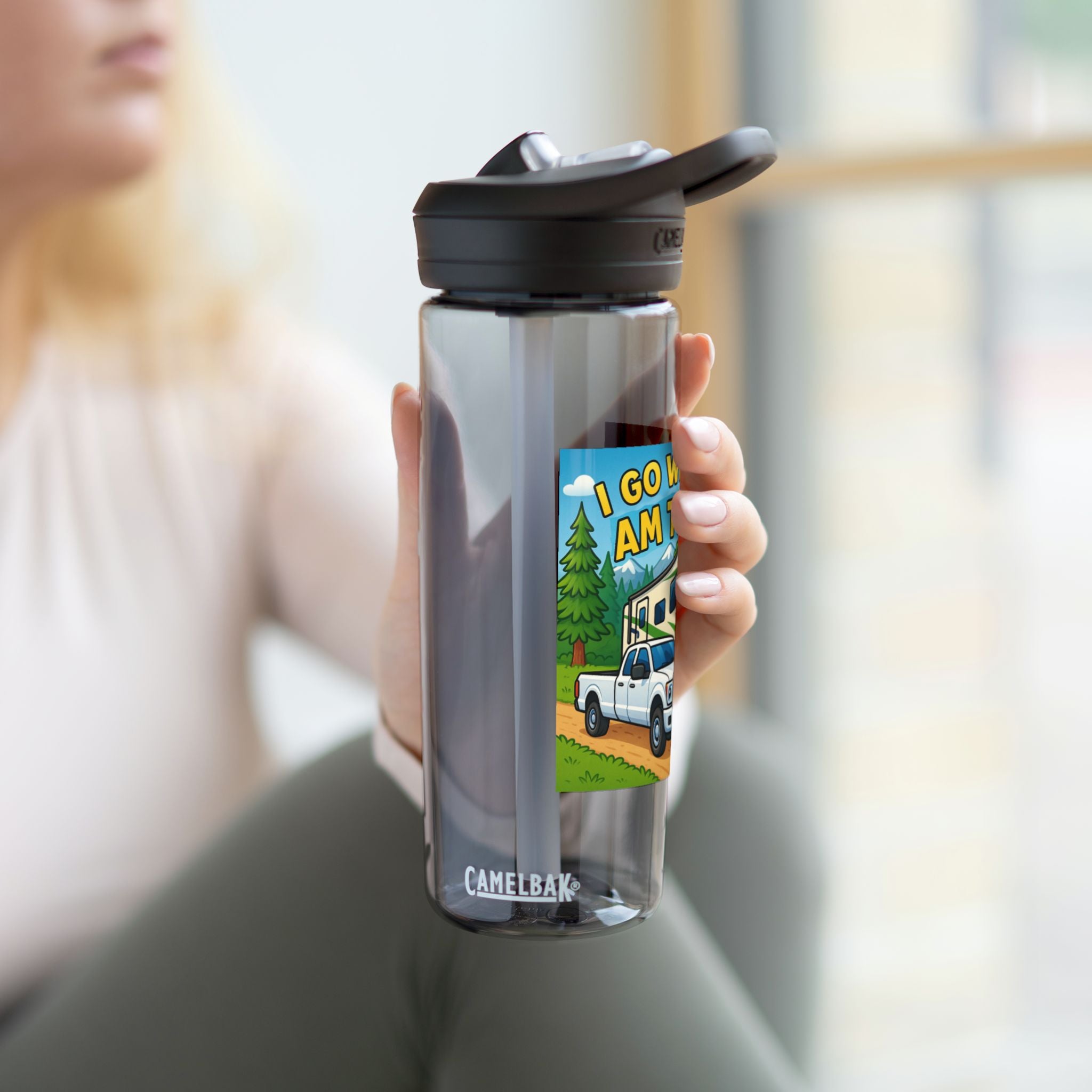 Adventure Water Bottle, Camping Hydration Bottle, RV Water Bottle, Outdoor Gear, Gifts for Campers
