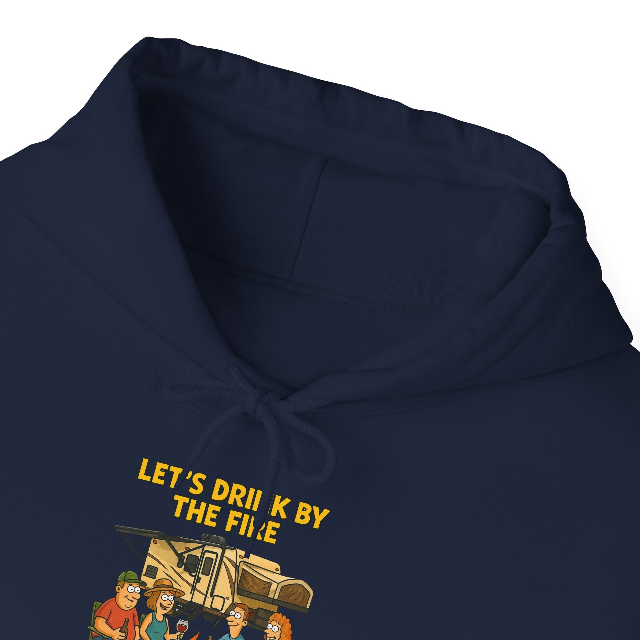 Cozy Family Gathering Hoodie - Let's Make Memories by the Fire, Family, Friends, Campfire, Gift, Holiday