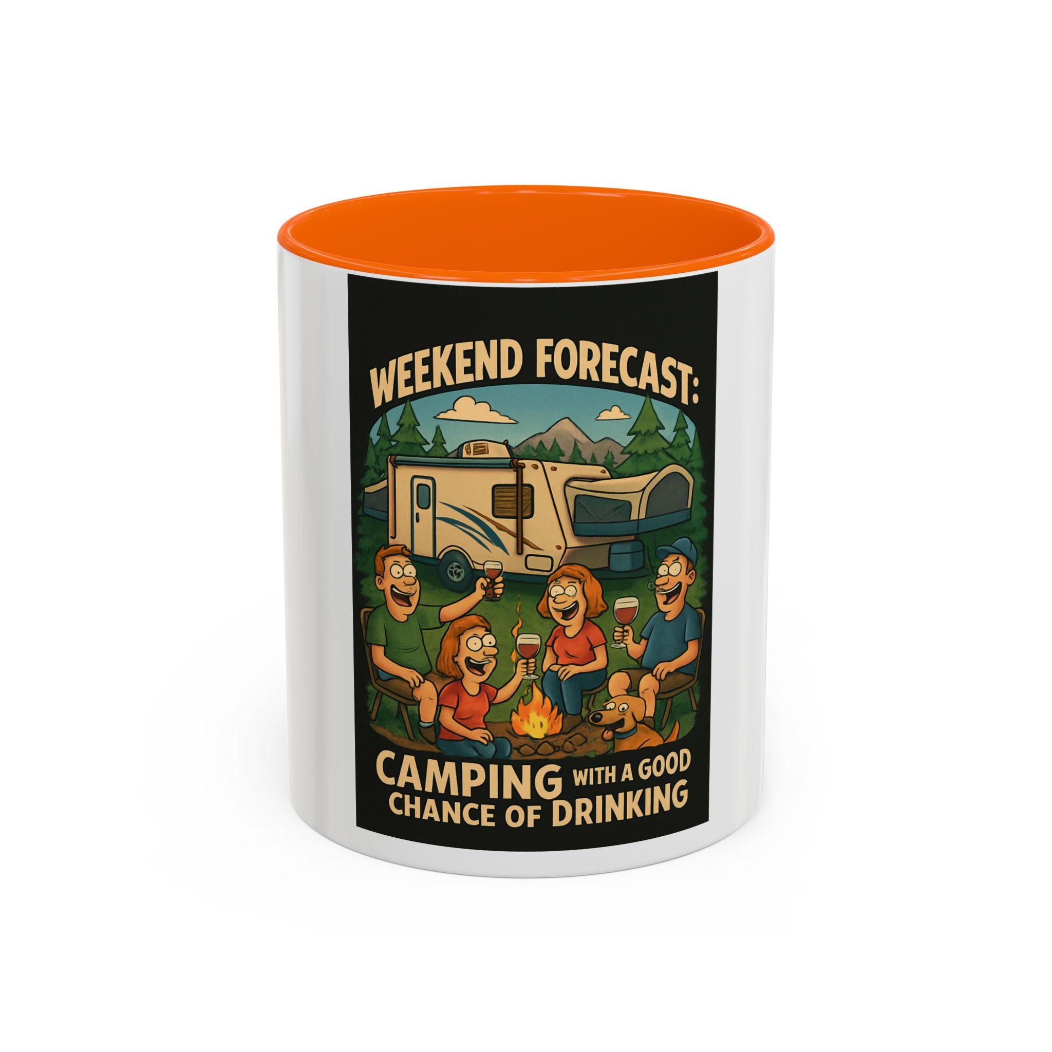 Camping Forecast Coffee Mug | Outdoor Adventure Gift | Funny Camper Mug | Gift for Campers | Camping Enthusiast Decor