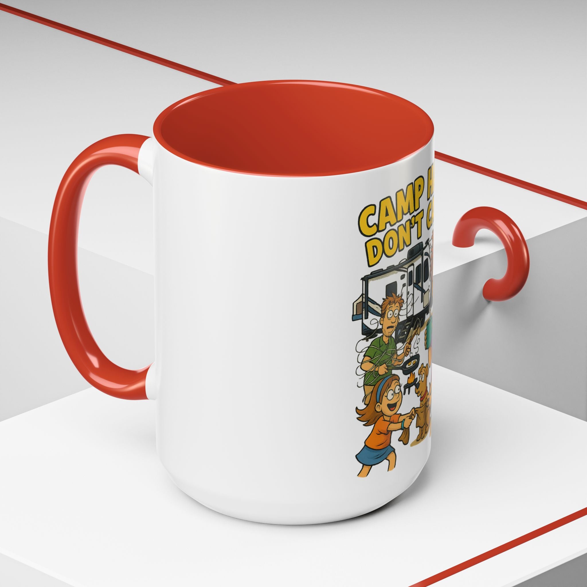 Camp Hair Coffee Mug, Funny Mug for Campers, Outdoor Lover Gift, Family Camping Mug, Humorous Coffee Cup
