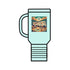 Travel Mug - Home is Where You Park It Funny Cartoon Design