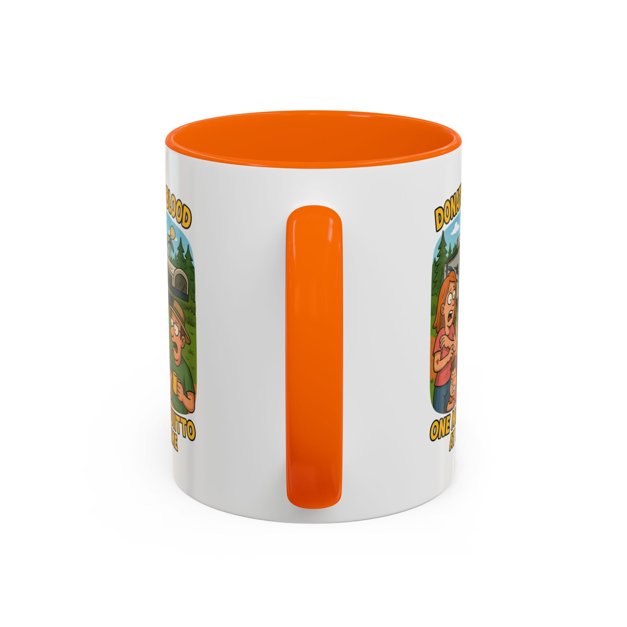 Donating Blood Coffee Mug with Fun Cartoon Design, Unique Gift for Nurses, Healthcare Workers, Humorous Office Mug, Blood Donation Awareness