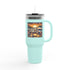 Travel Mug - Home is Where You Park It Funny Cartoon Design