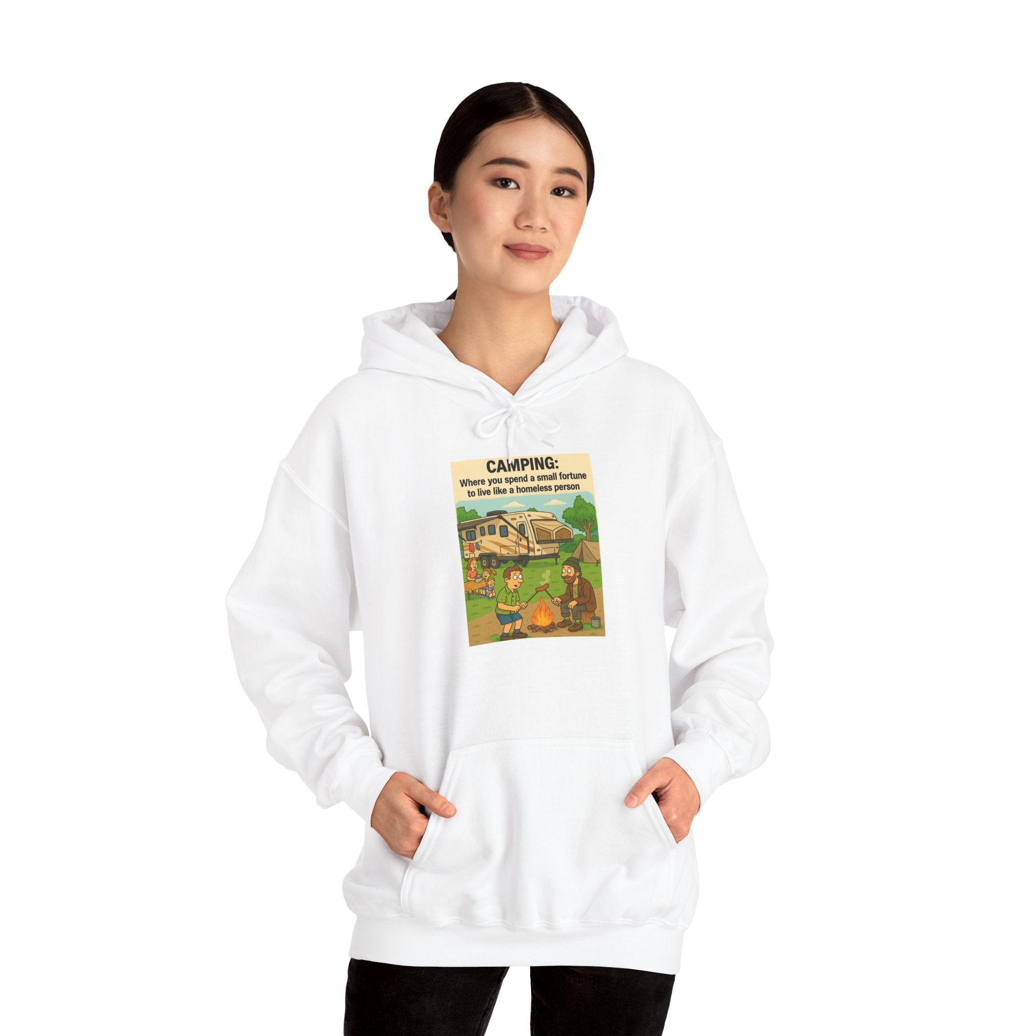 Cozy Camping Sweatshirt | Unisex Heavy Blend Hoodie, Outdoor Gear, Nature Lover Gift, Camping Apparel, Weekend Retreat Wear