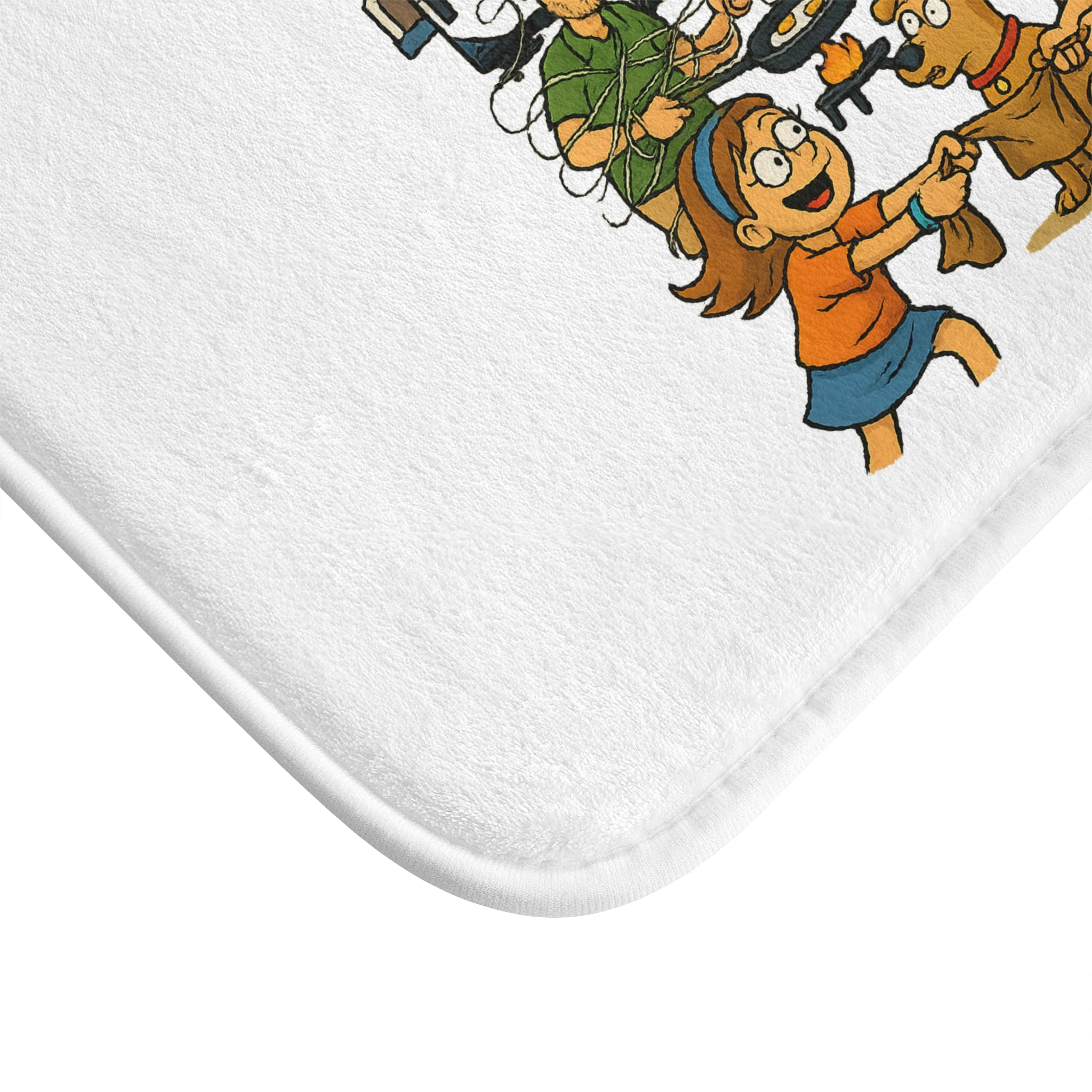 Fun Family Bath Mat - Camp Hair Don't Care! Funny Bathroom Decor, Camping Gifts, Kids Bath Accessories, Funny Home Decor