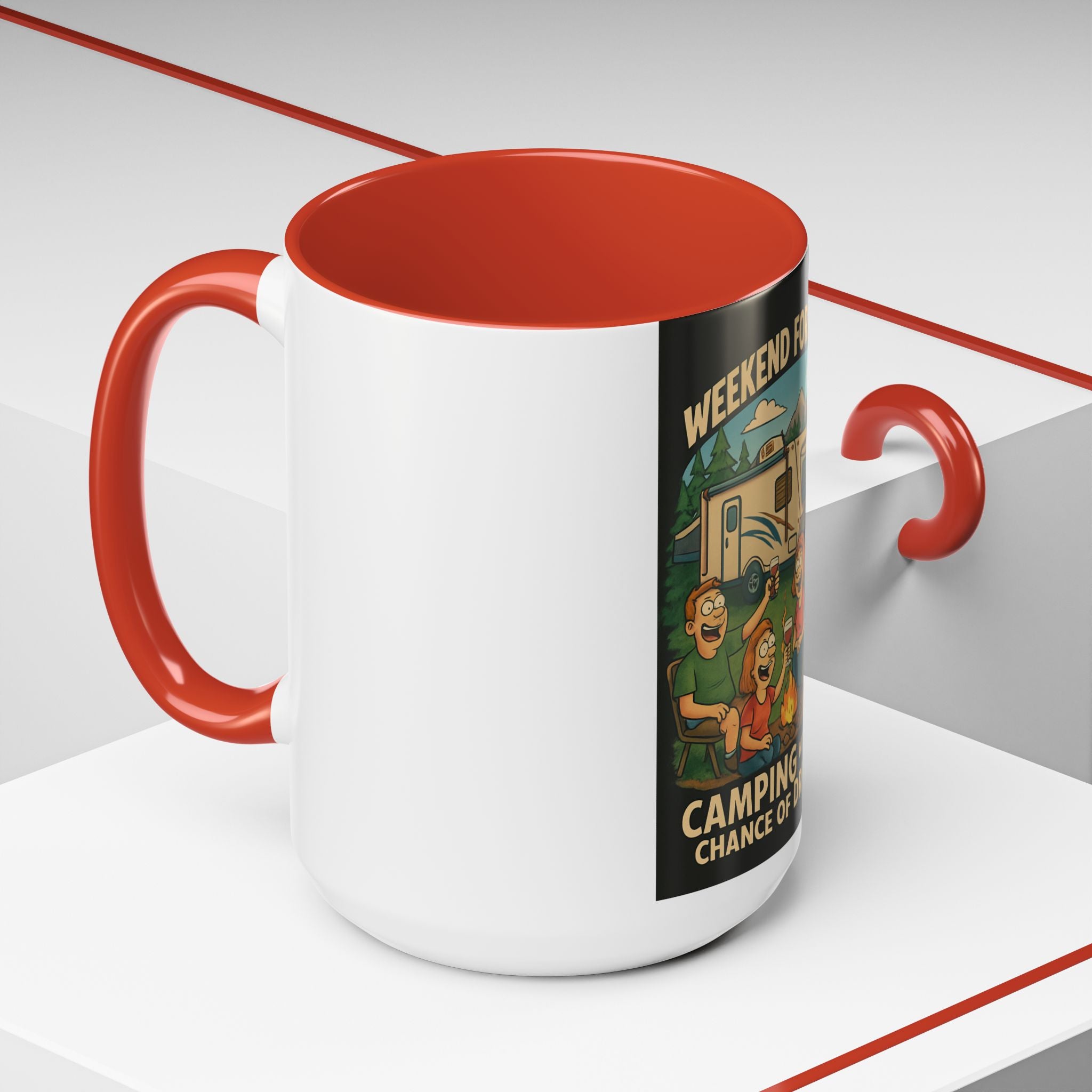 Camping Forecast Coffee Mug | Outdoor Adventure Gift | Funny Camper Mug | Gift for Campers | Camping Enthusiast Decor