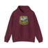 Campfire Adventure Hoodie with Retro Design, Cozy Gift for Outdoor Lovers, Perfect for Camping, Road Trips, and Casual Wear