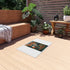 Camping Family Outdoor Rug, Cozy Camp Mat, RV Decor, Family Gathering Accessories, Outdoor Living Essentials